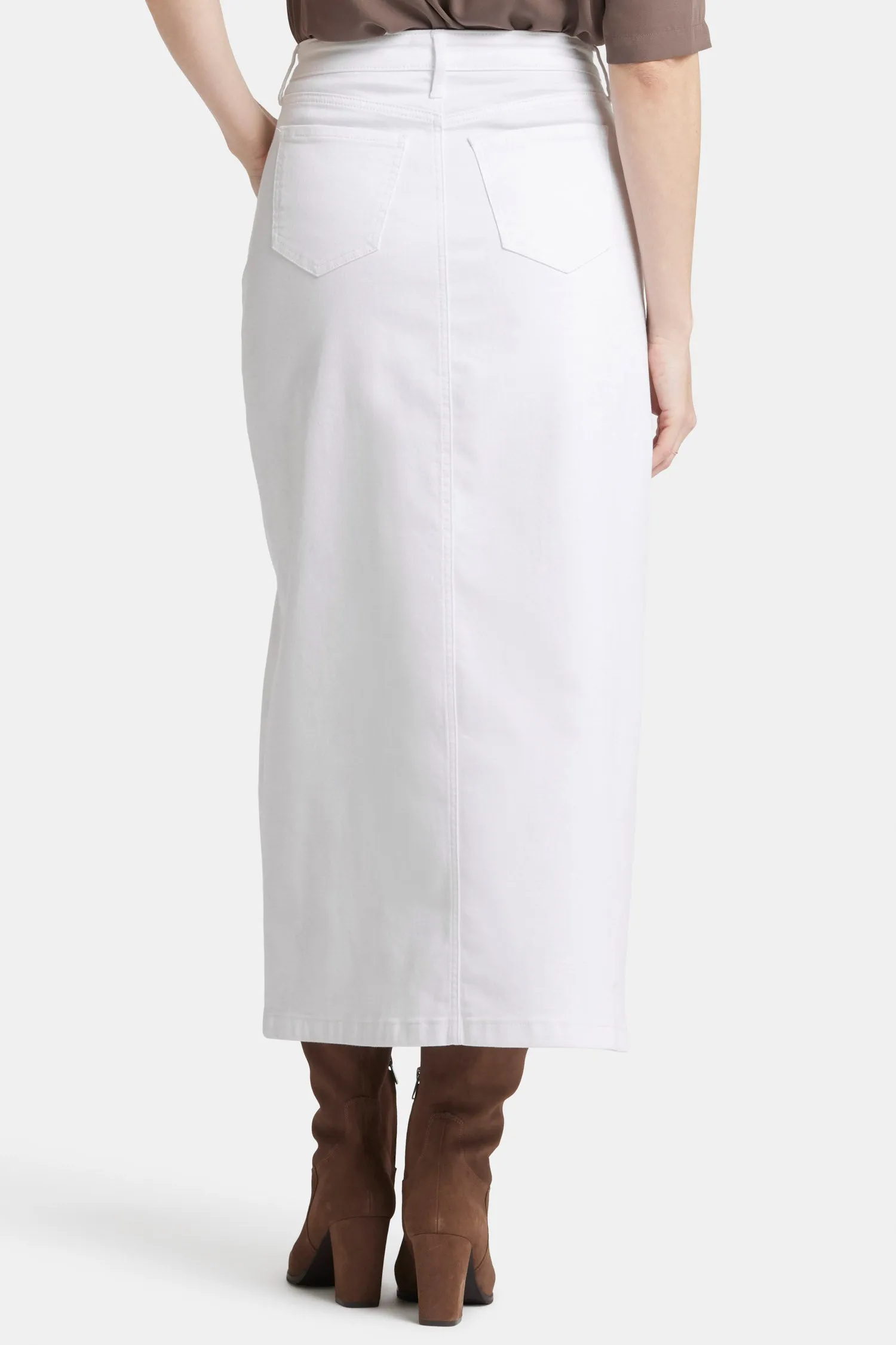High Rise Long Skirt - Optic White sold by NYDJ product image thumbnail 2