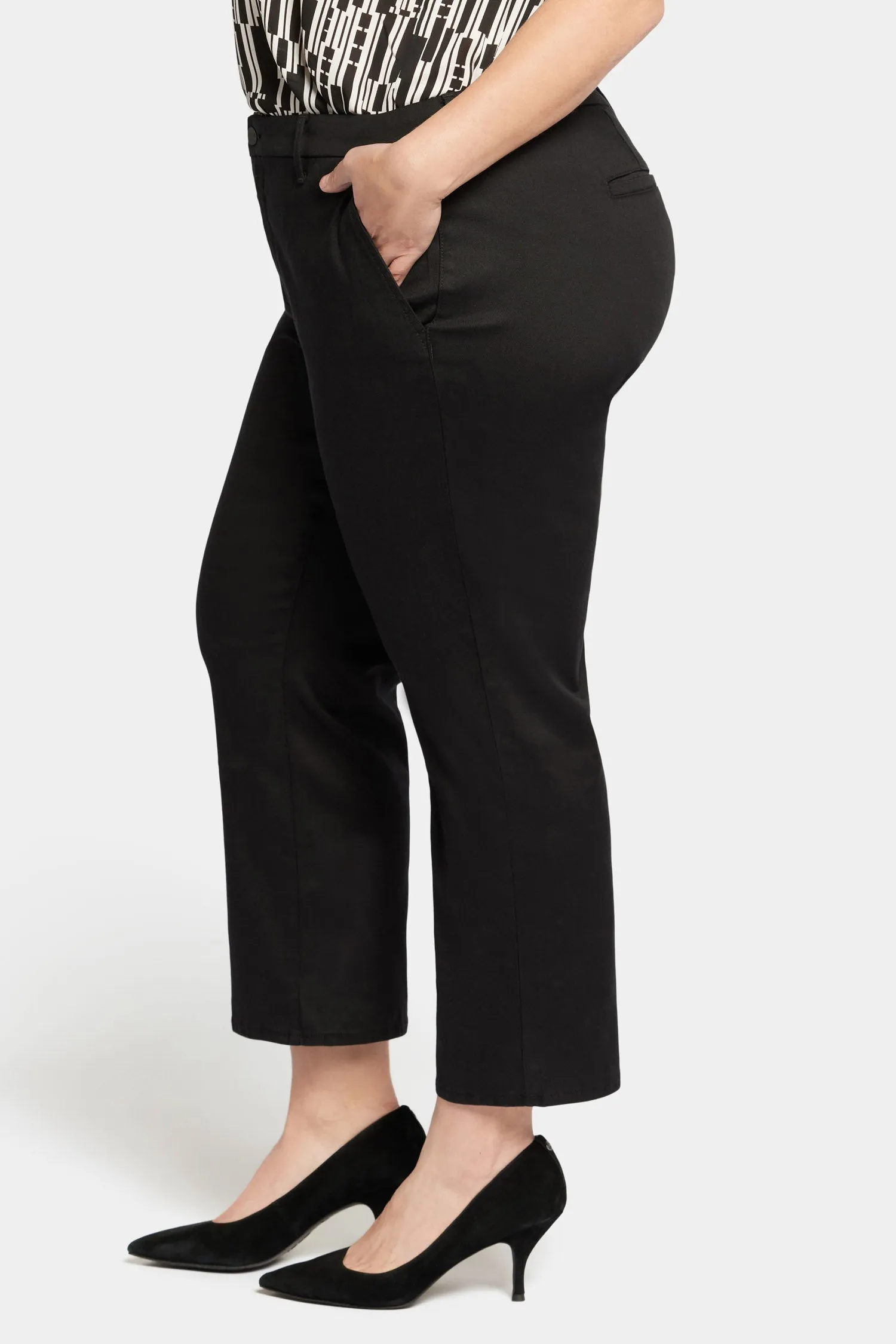 Piper Trouser Pants In Plus Size - Black sold by NYDJ product image thumbnail 3