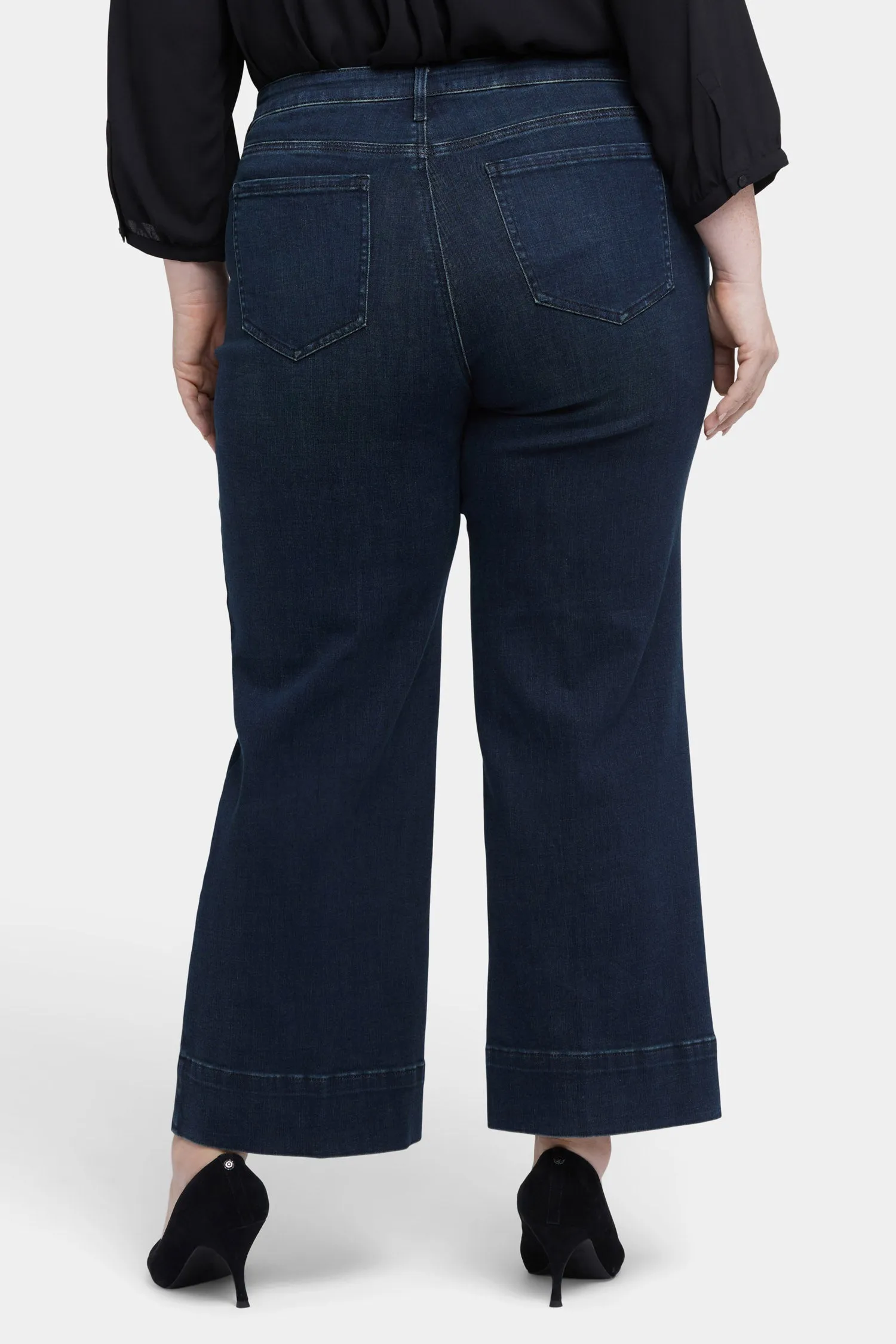 Teresa Wide Leg Ankle Jeans In Plus Size - Obsidian Blue sold by NYDJ product image thumbnail 2