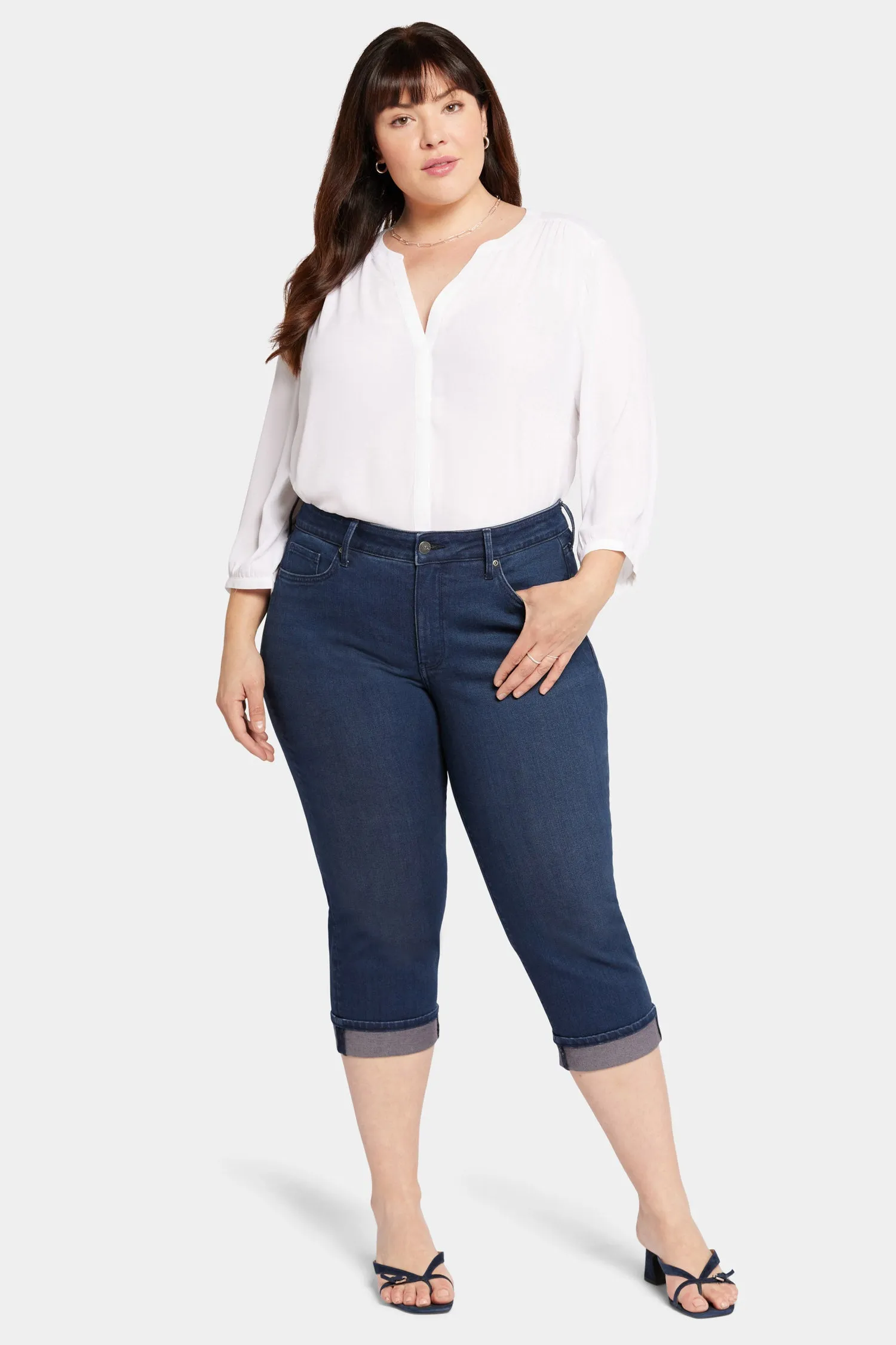 Marilyn Straight Crop Jeans In Plus Size - Inspire sold by NYDJ product image thumbnail 4