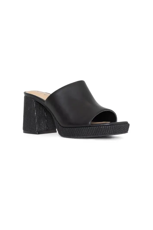 Dewi Platform Sandals - Black sold by NYDJ