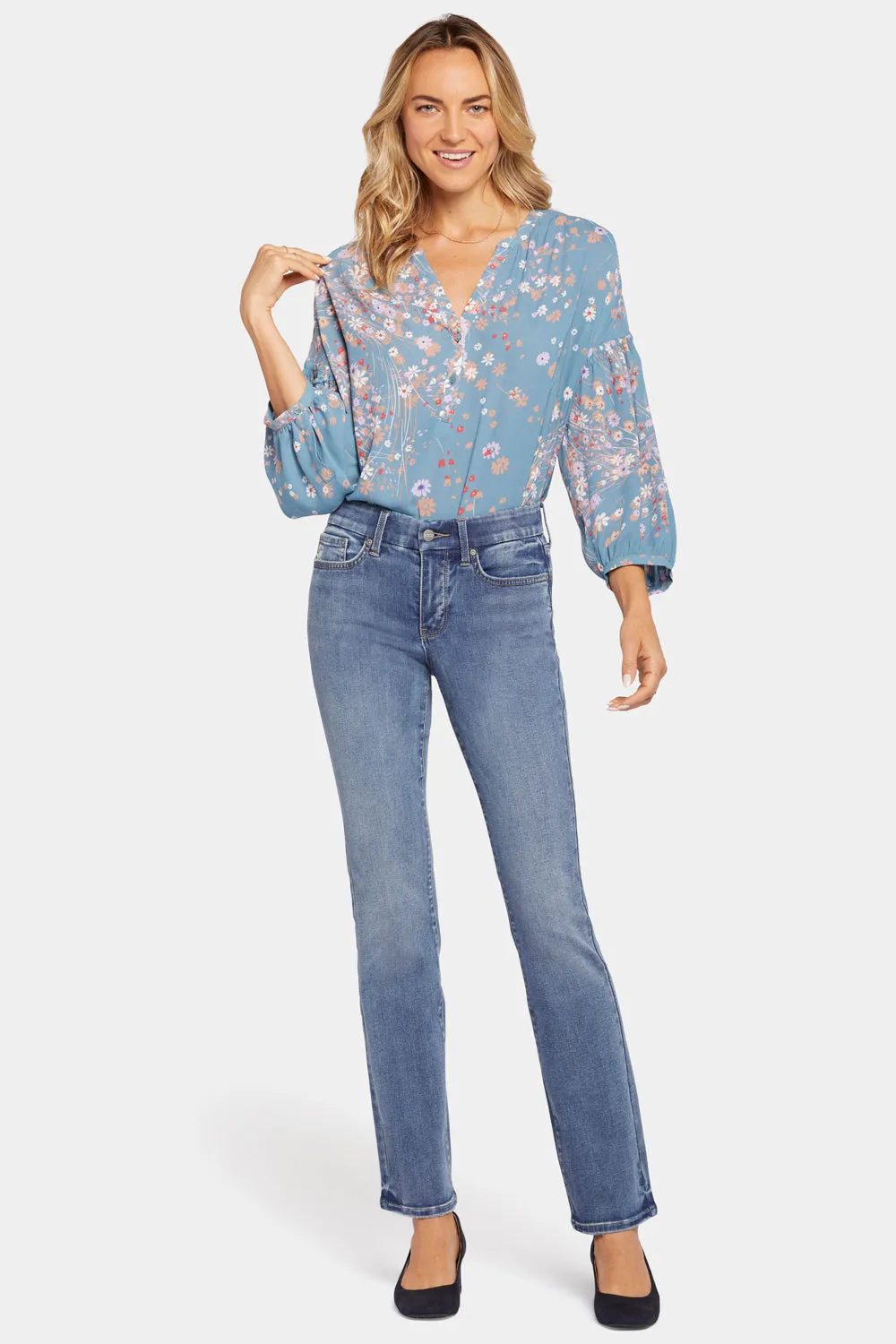 Waist-Match™ Marilyn Straight Jeans - Romance sold by NYDJ