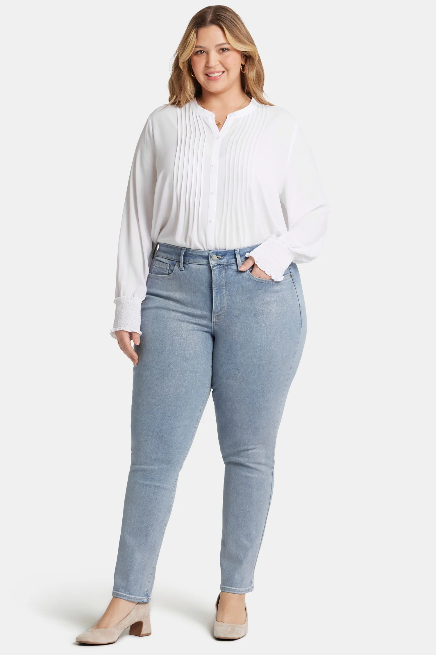 Sheri Slim Jeans In Plus Size - Sparkling Lights sold by NYDJ product image thumbnail 4