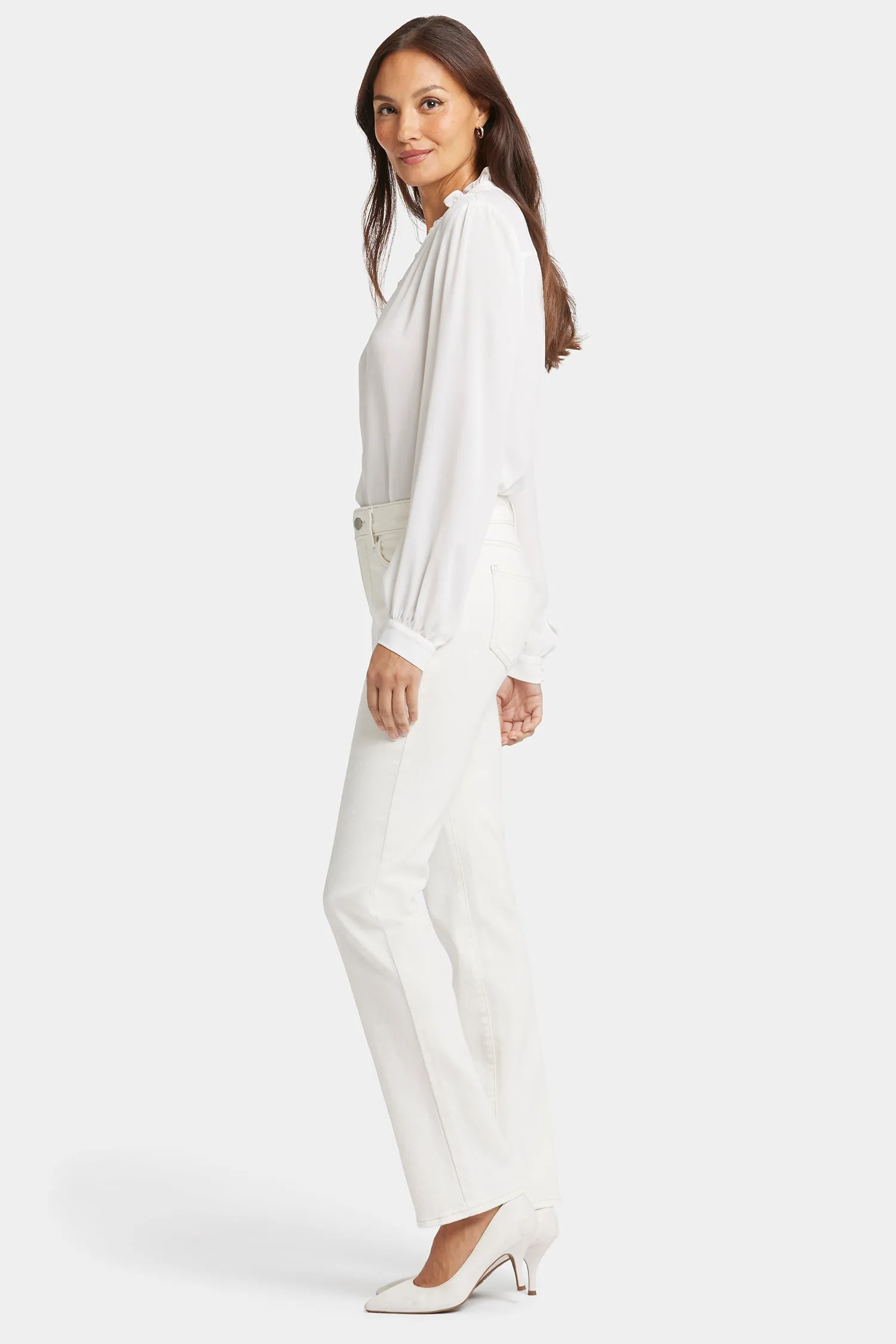 Marilyn Straight Jeans - Winter White sold by NYDJ product image thumbnail 5