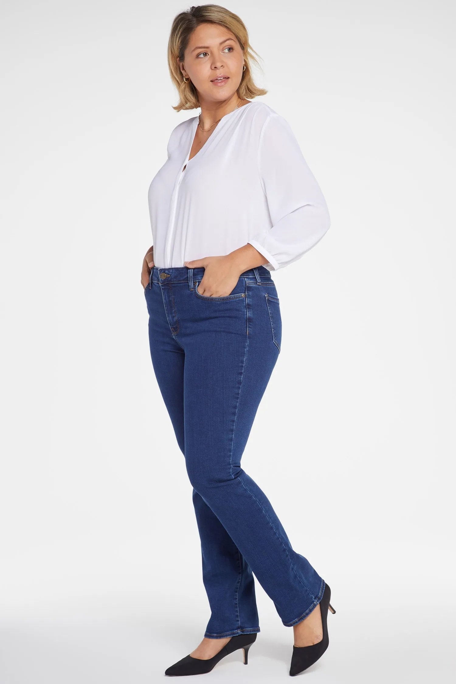 Marilyn Straight Jeans In Plus Size - Quinn sold by NYDJ product image thumbnail 4
