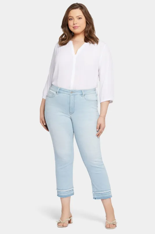 Marilyn Straight Ankle Jeans In Plus Size - Brightside sold by NYDJ