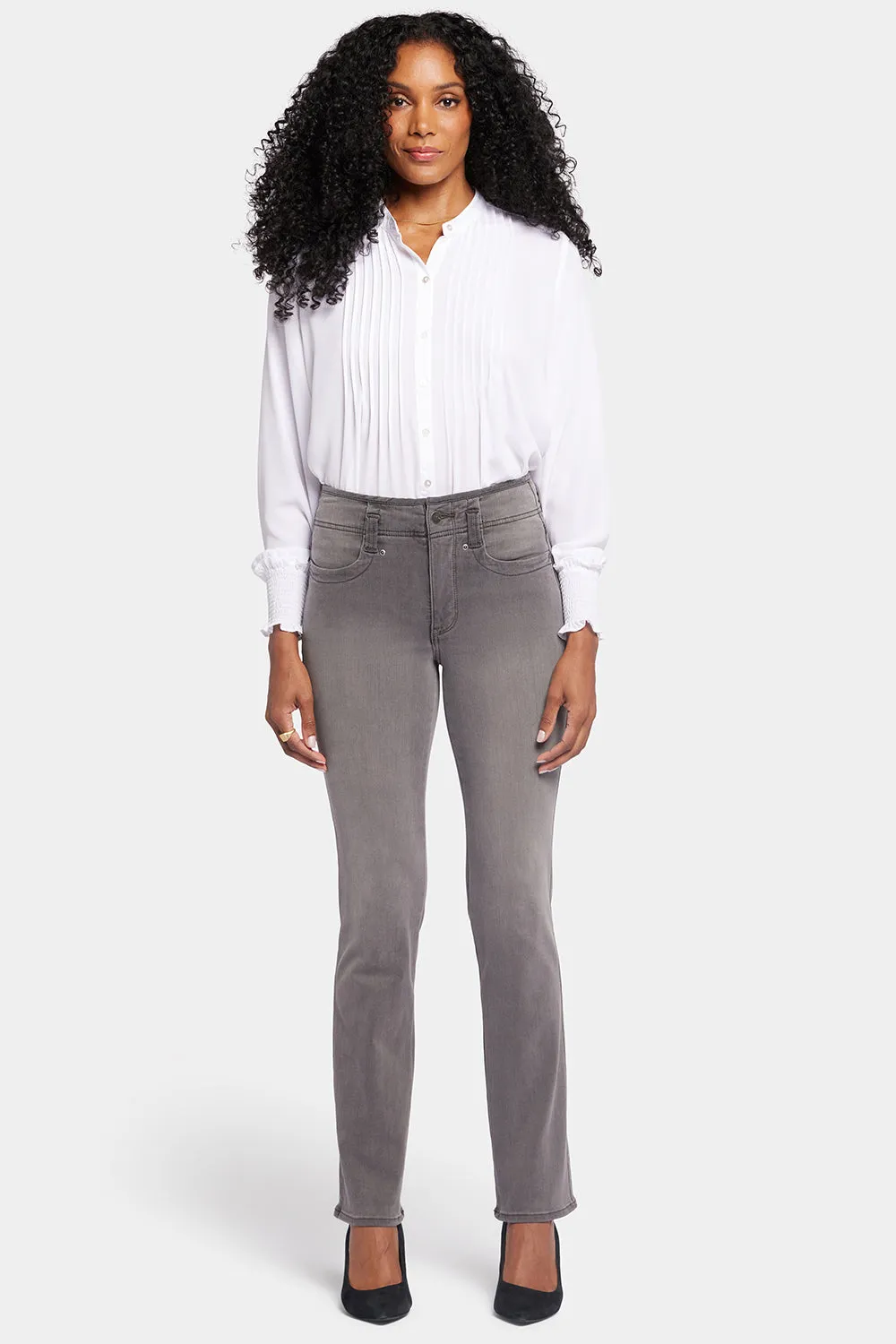 Marilyn Straight Jeans - Smokey Mountain sold by NYDJ product image thumbnail 4