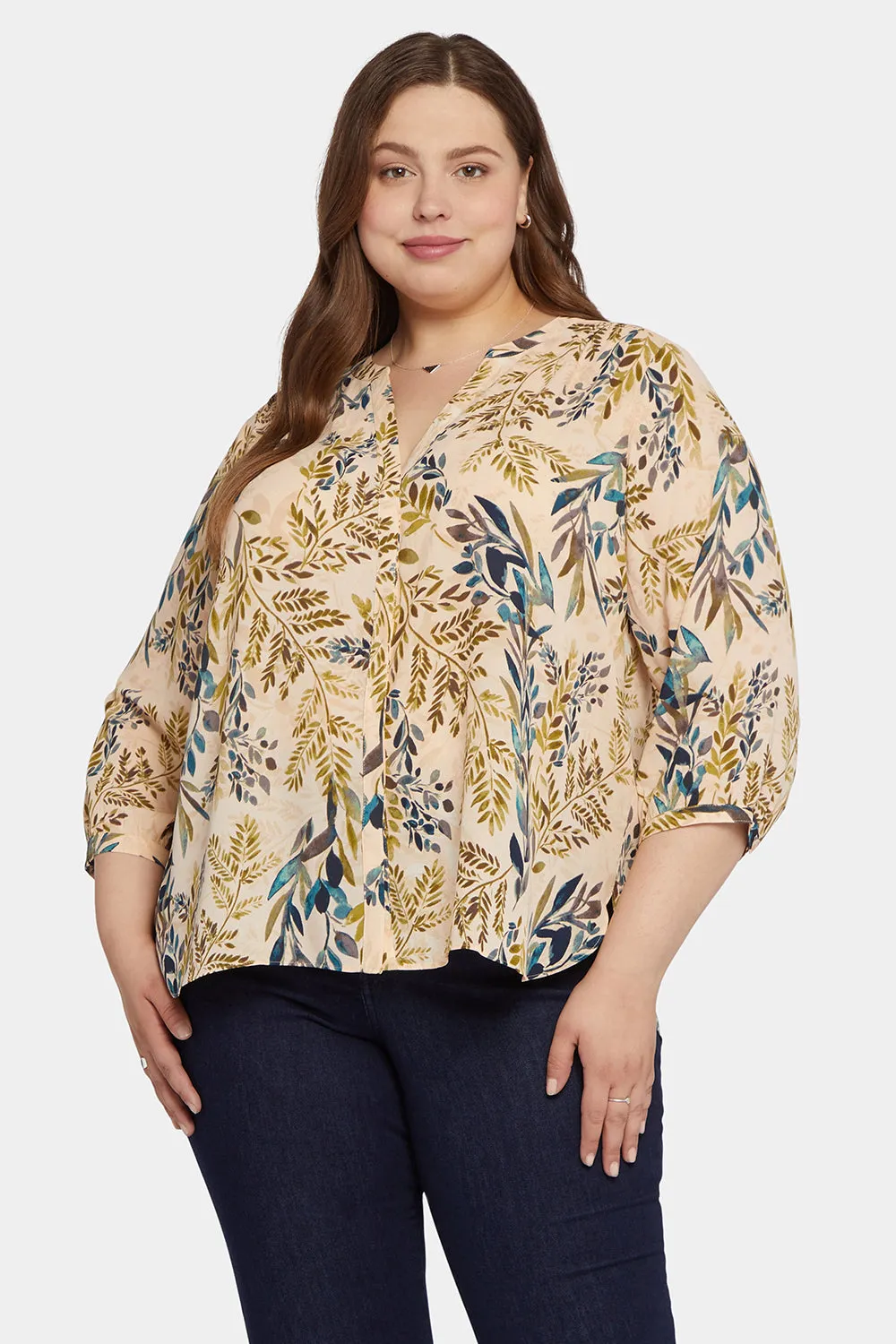 Pintuck Blouse In Plus Size - Elm Hill sold by NYDJ product image thumbnail 4