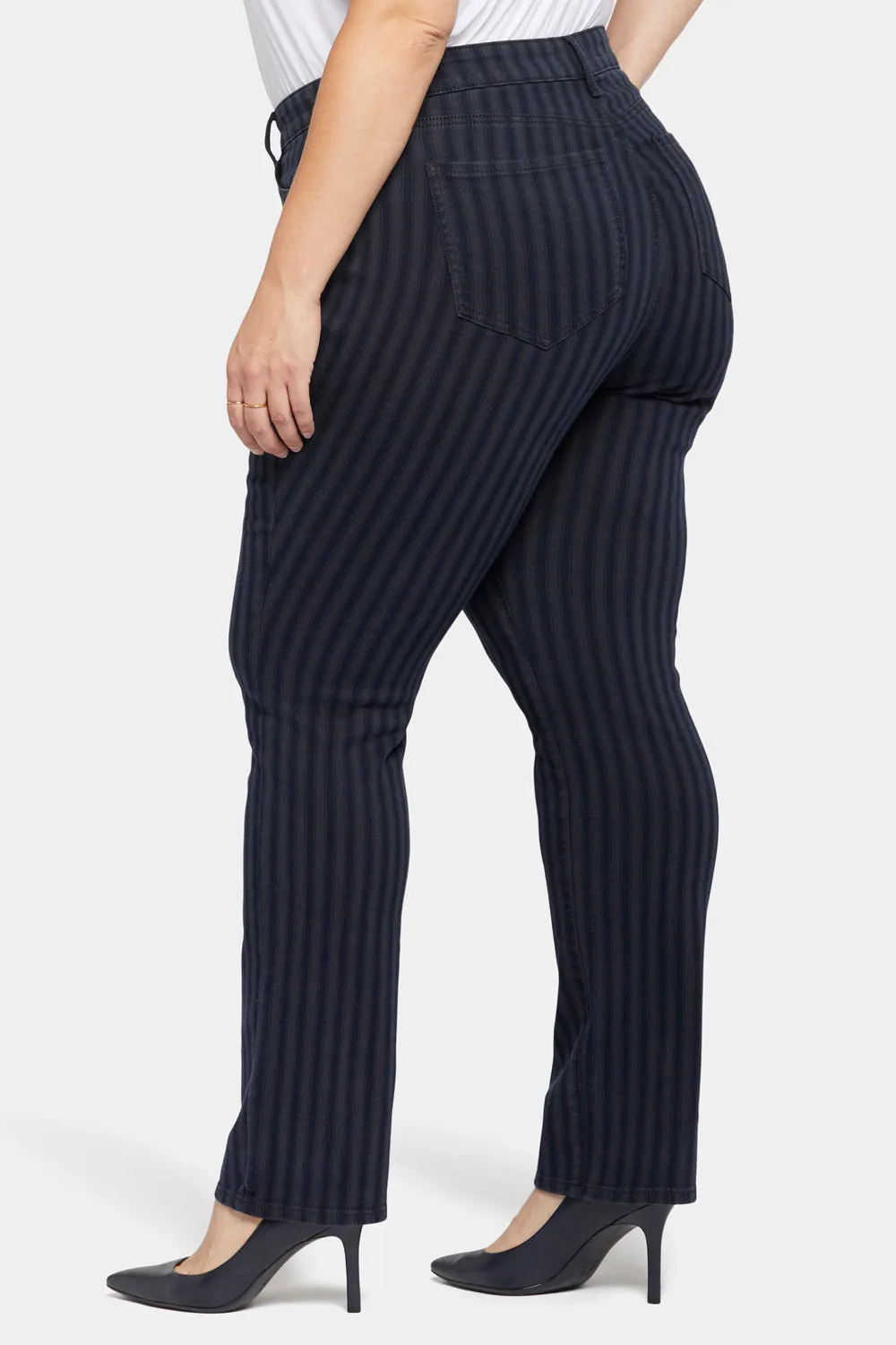 Marilyn Straight Jeans In Plus Size - Tahoe Stripe sold by NYDJ product image thumbnail 2