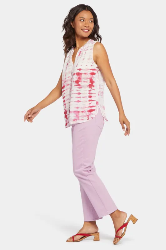 Sleeveless Pintuck Blouse - Carnelian sold by NYDJ