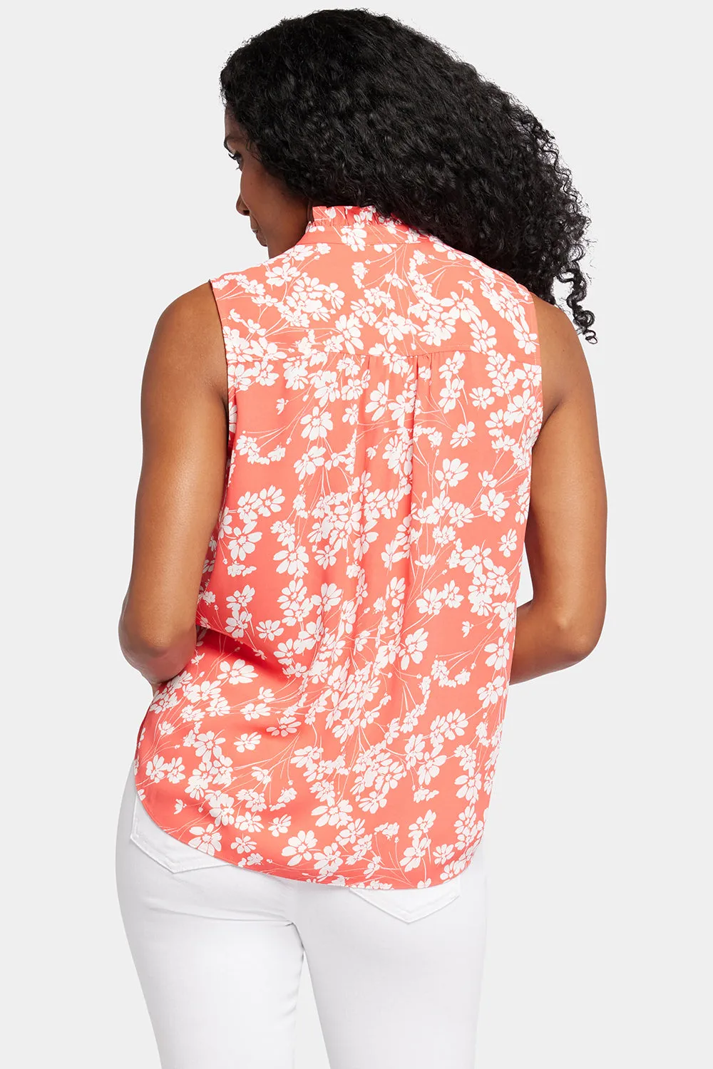 Sleeveless Ruffle Neck Blouse - Magdalene sold by NYDJ product image thumbnail 2