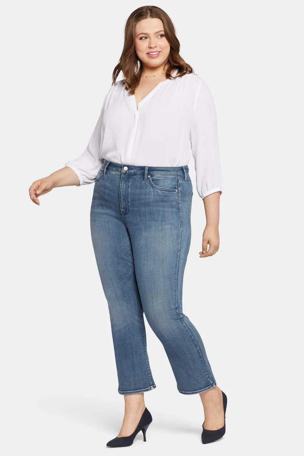 Slim Bootcut Ankle Jeans In Plus Size - Prelude sold by NYDJ product image thumbnail 5