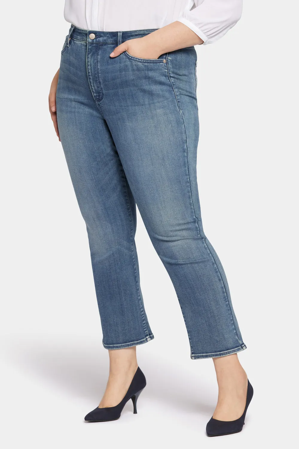 Slim Bootcut Ankle Jeans In Plus Size - Prelude sold by NYDJ product image thumbnail 3