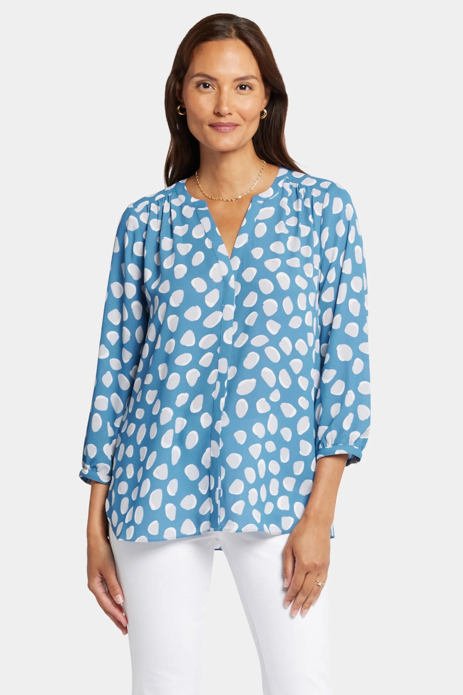 Pintuck Blouse - Delilah Dots sold by NYDJ product image thumbnail 4
