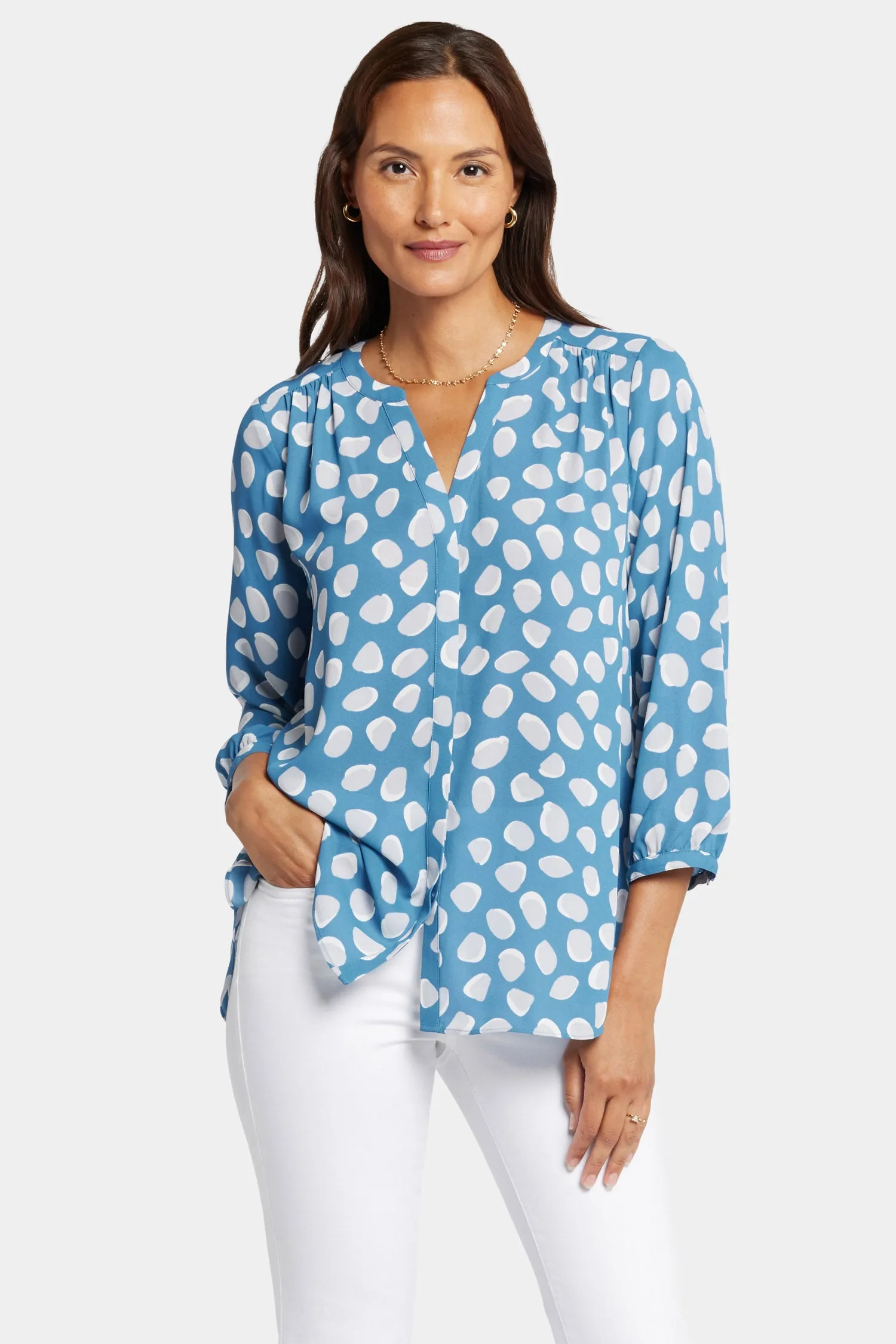 Pintuck Blouse - Delilah Dots sold by NYDJ