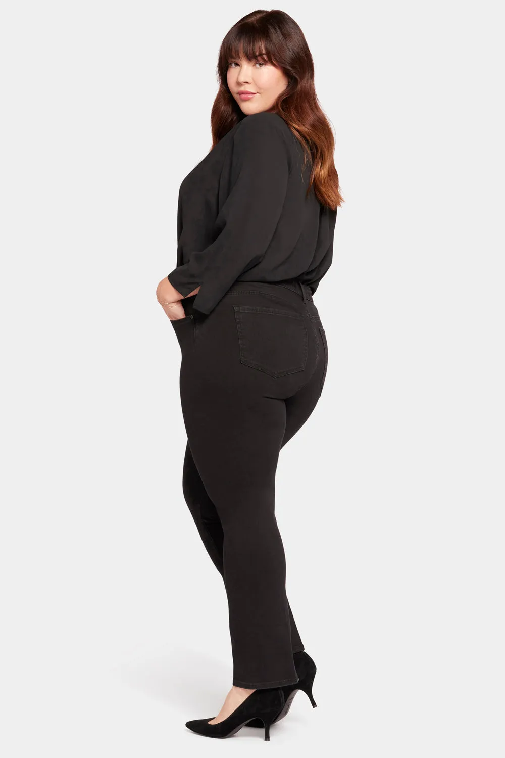 Le Silhouette Slim Bootcut Jeans In Petite Plus Size - Stellar sold by NYDJ product image thumbnail 5
