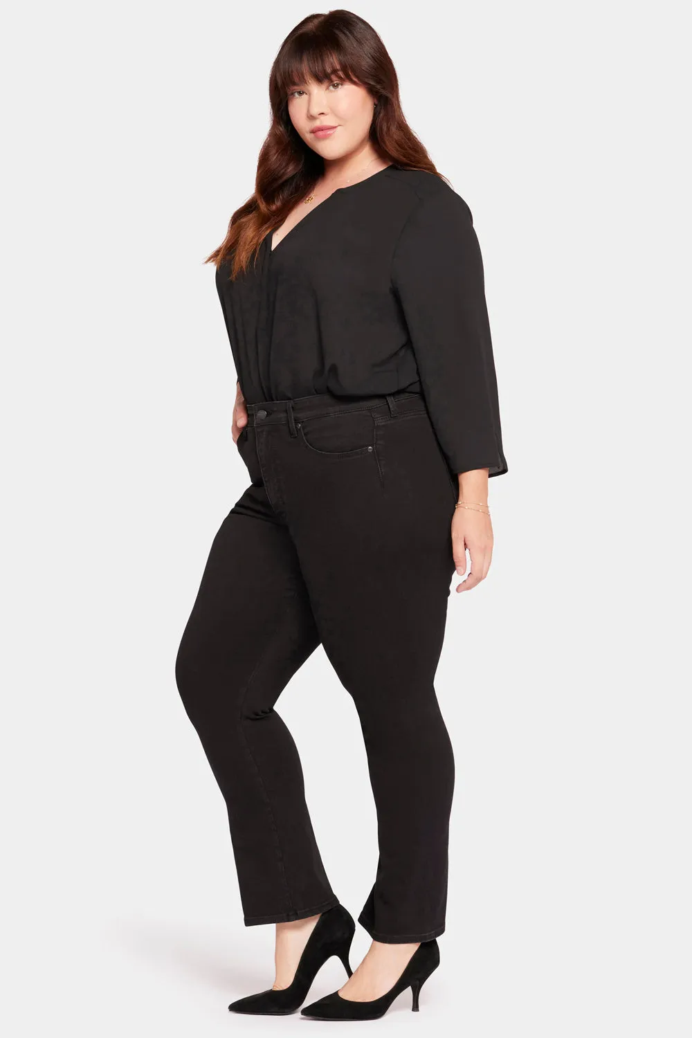 Le Silhouette Slim Bootcut Jeans In Petite Plus Size - Stellar sold by NYDJ product image thumbnail 3