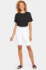 Briella 10 Inch Denim Shorts In Petite - Optic White sold by NYDJ