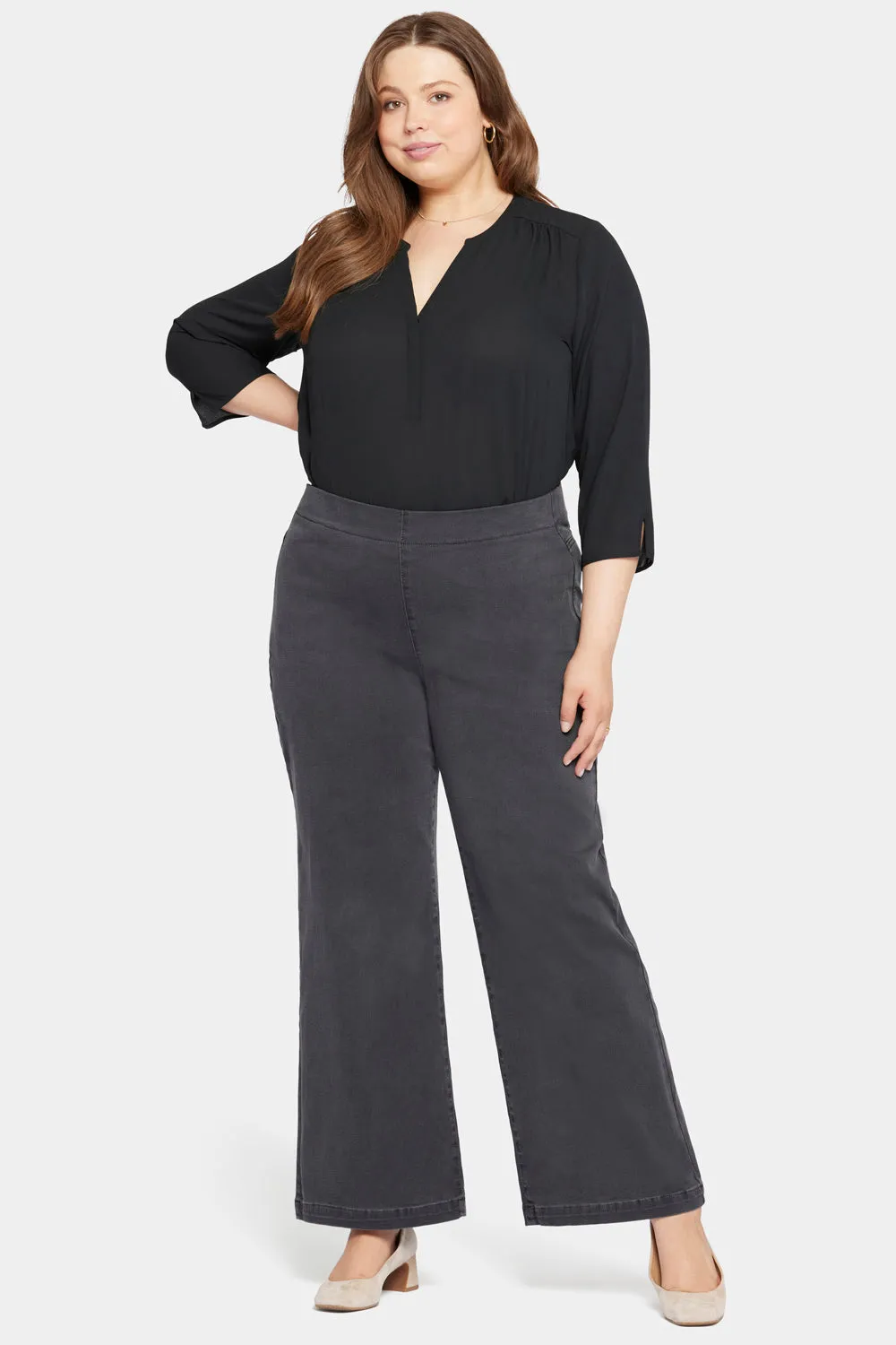 Pull-On Teresa Wide Leg Jeans In Plus Size - Sierra sold by NYDJ product image thumbnail 4