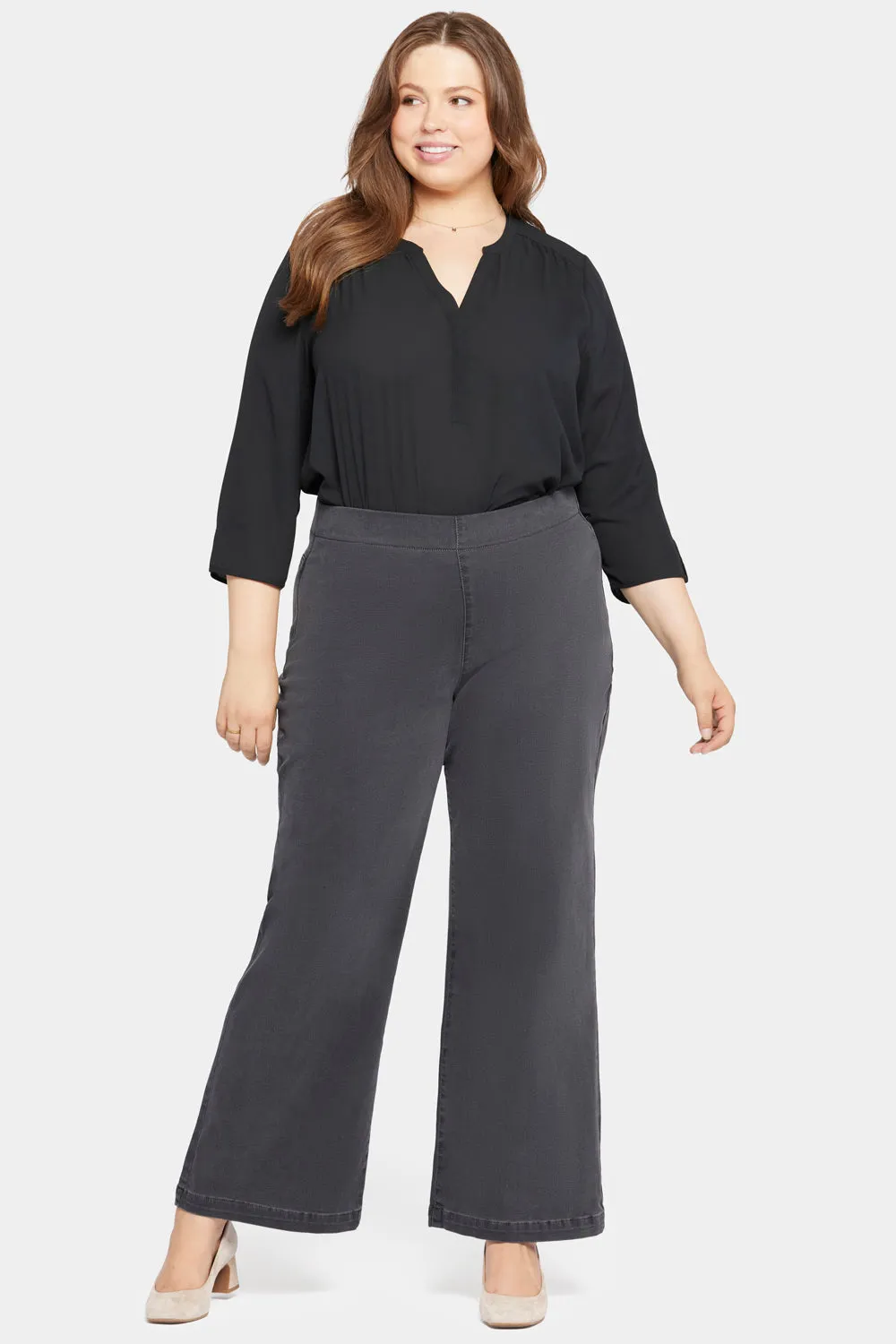 Pull-On Teresa Wide Leg Jeans In Plus Size - Sierra sold by NYDJ