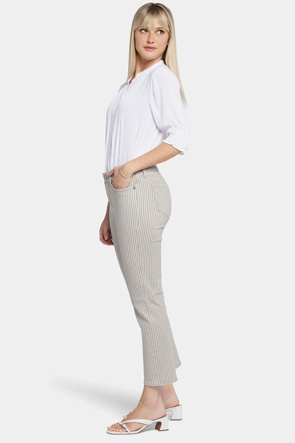 Marilyn Straight Ankle Jeans - Sandbar Stripe sold by NYDJ product image thumbnail 5