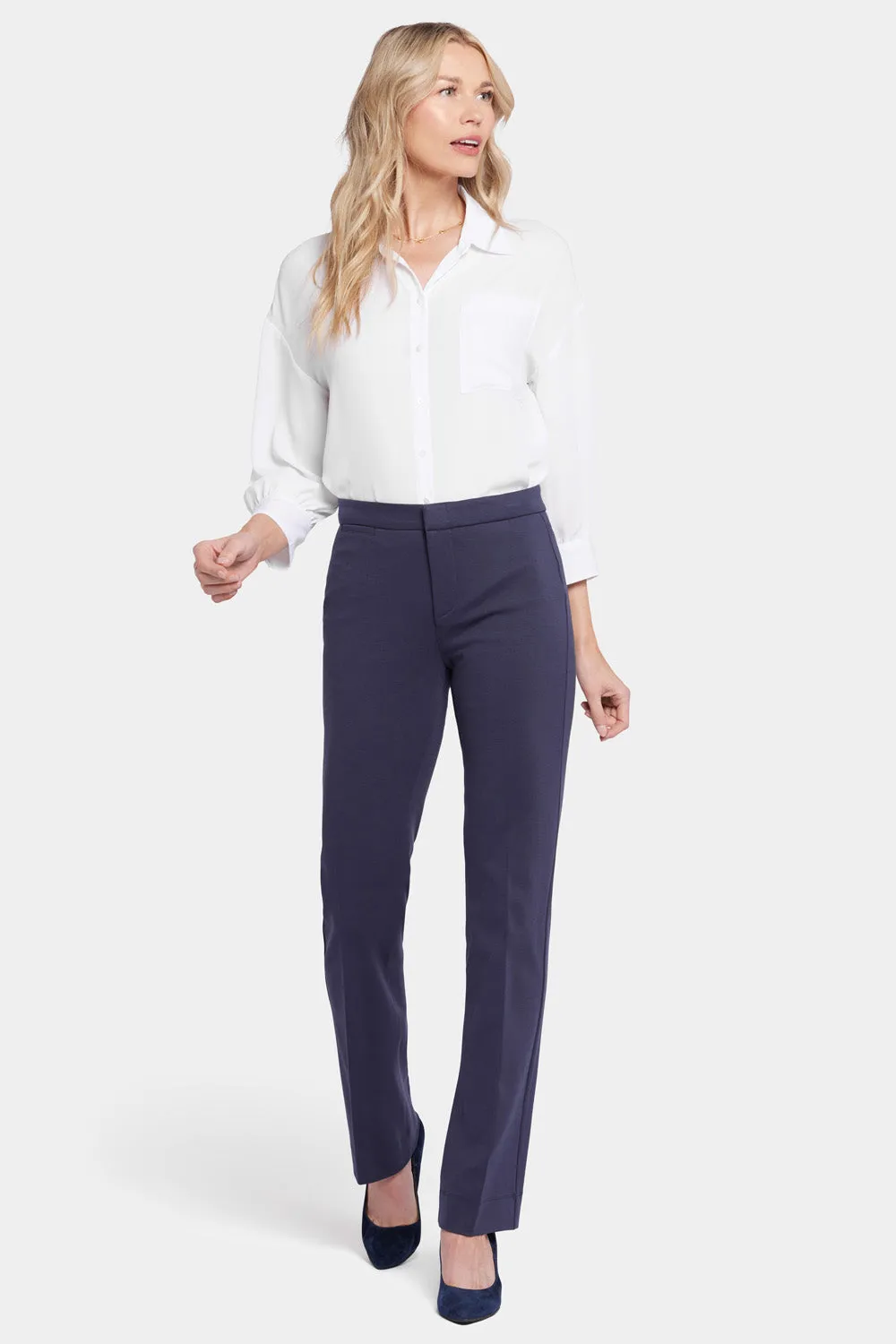 Slim Trouser Pants - Oxford Navy sold by NYDJ