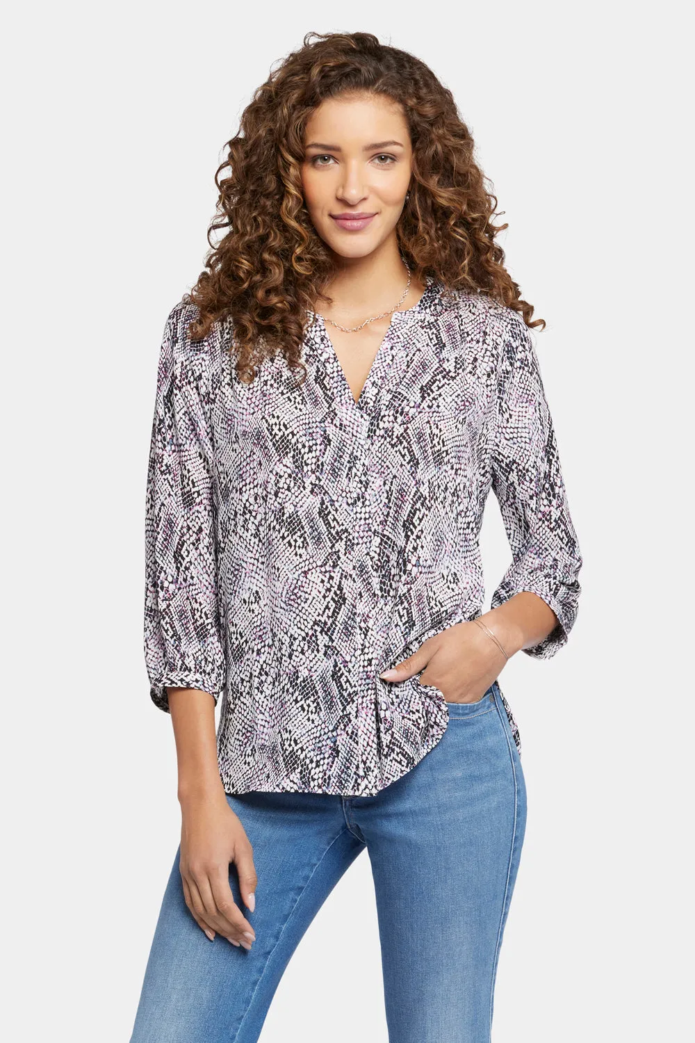 Pintuck Blouse - Vandalia sold by NYDJ product image thumbnail 4