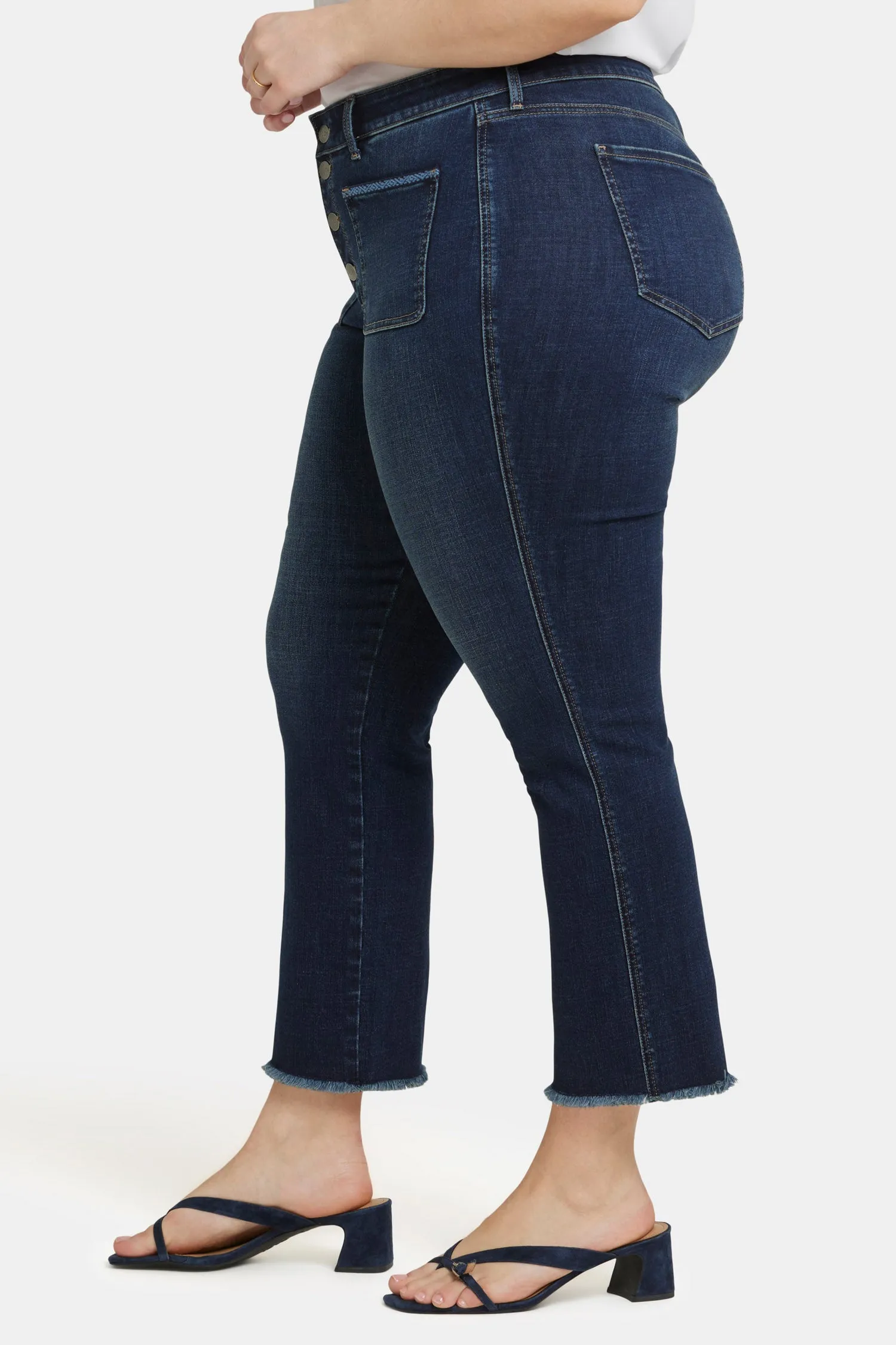 Marilyn Straight Ankle Jeans In Plus Size - Lotus Gardens sold by NYDJ product image thumbnail 3