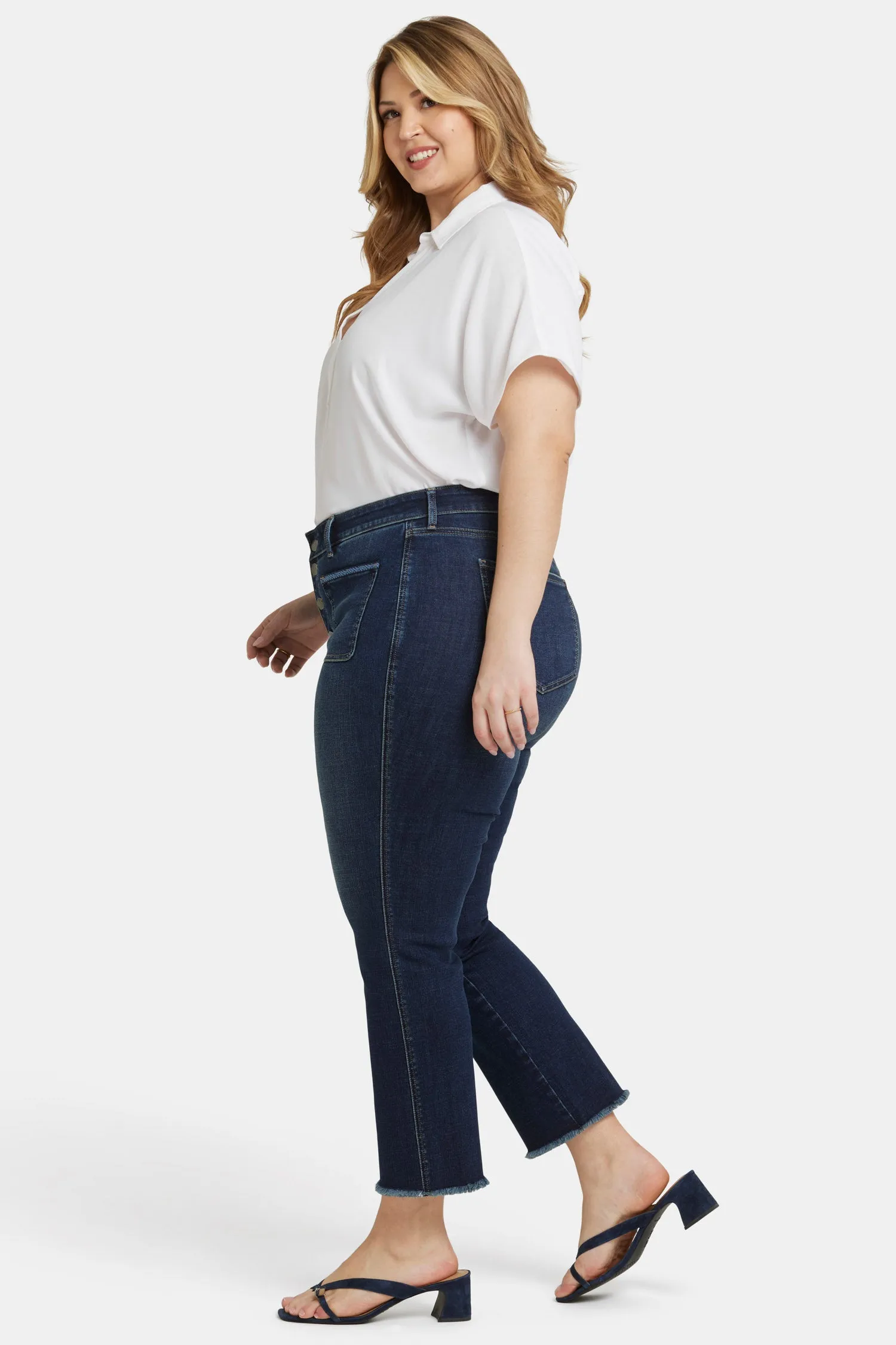 Marilyn Straight Ankle Jeans In Plus Size - Lotus Gardens sold by NYDJ product image thumbnail 5