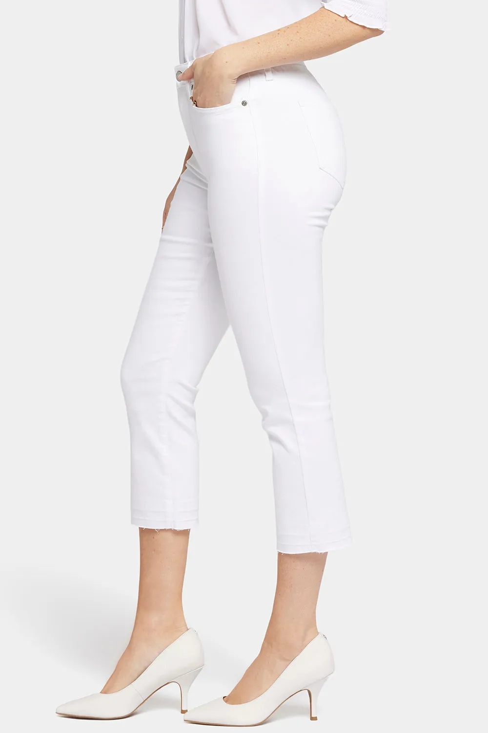 Chloe Capri Jeans In Petite - Optic White sold by NYDJ product image thumbnail 3