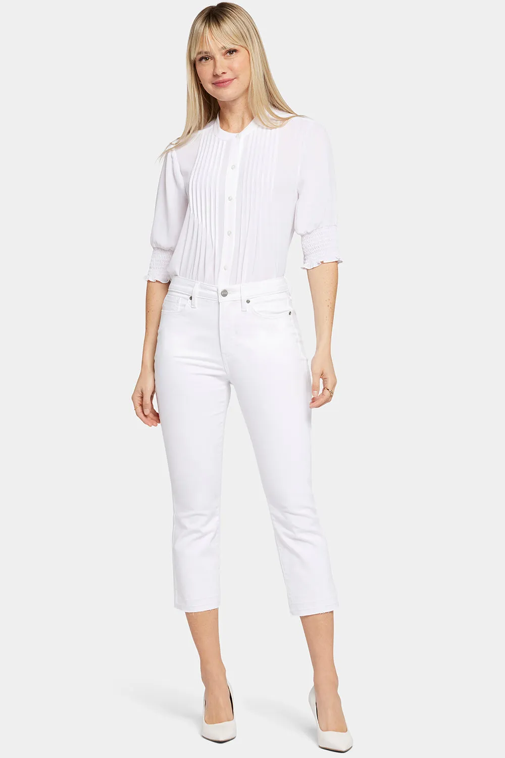 Chloe Capri Jeans In Petite - Optic White sold by NYDJ product image thumbnail 4