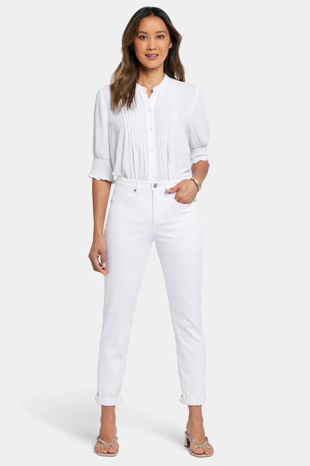 Margot Girlfriend Jeans - Optic White sold by NYDJ