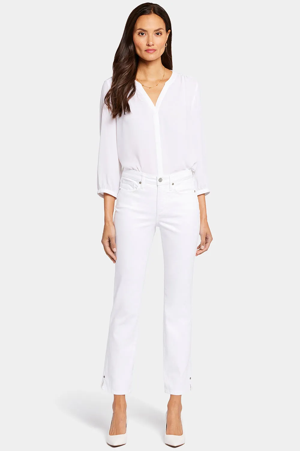 Sheri Slim Ankle Jeans - Optic White sold by NYDJ product image thumbnail 4