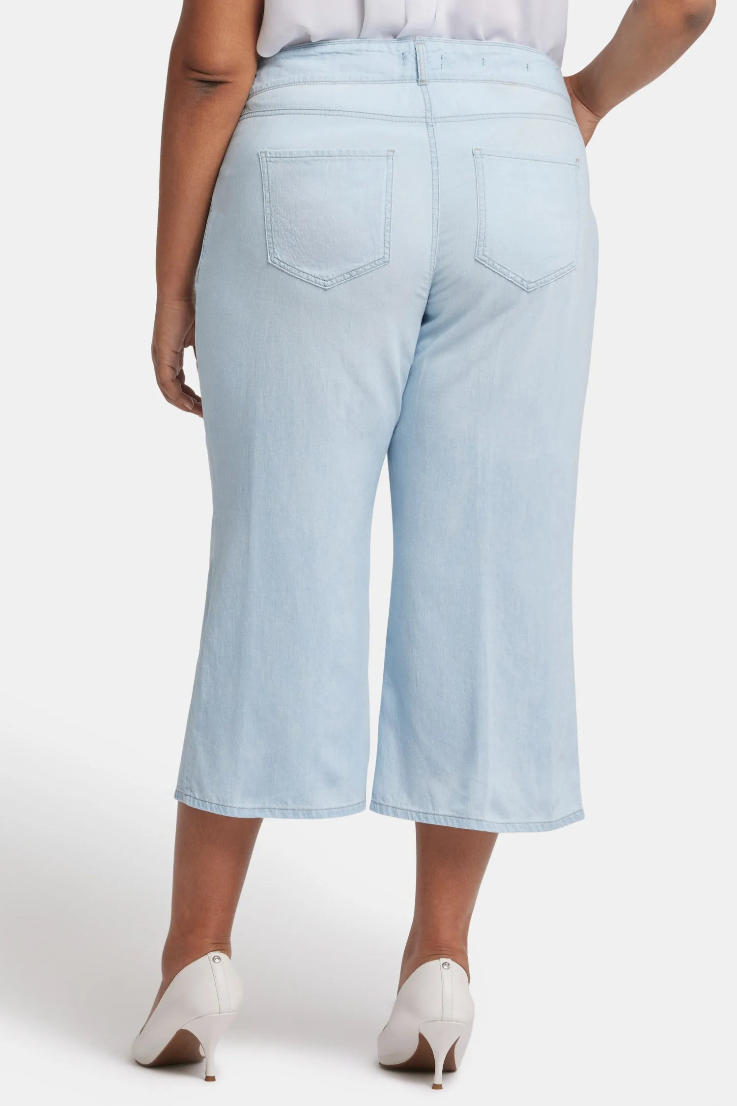 Brigitte Wide Leg Capri Jeans In Plus Size - Oceanfront sold by NYDJ product image thumbnail 2