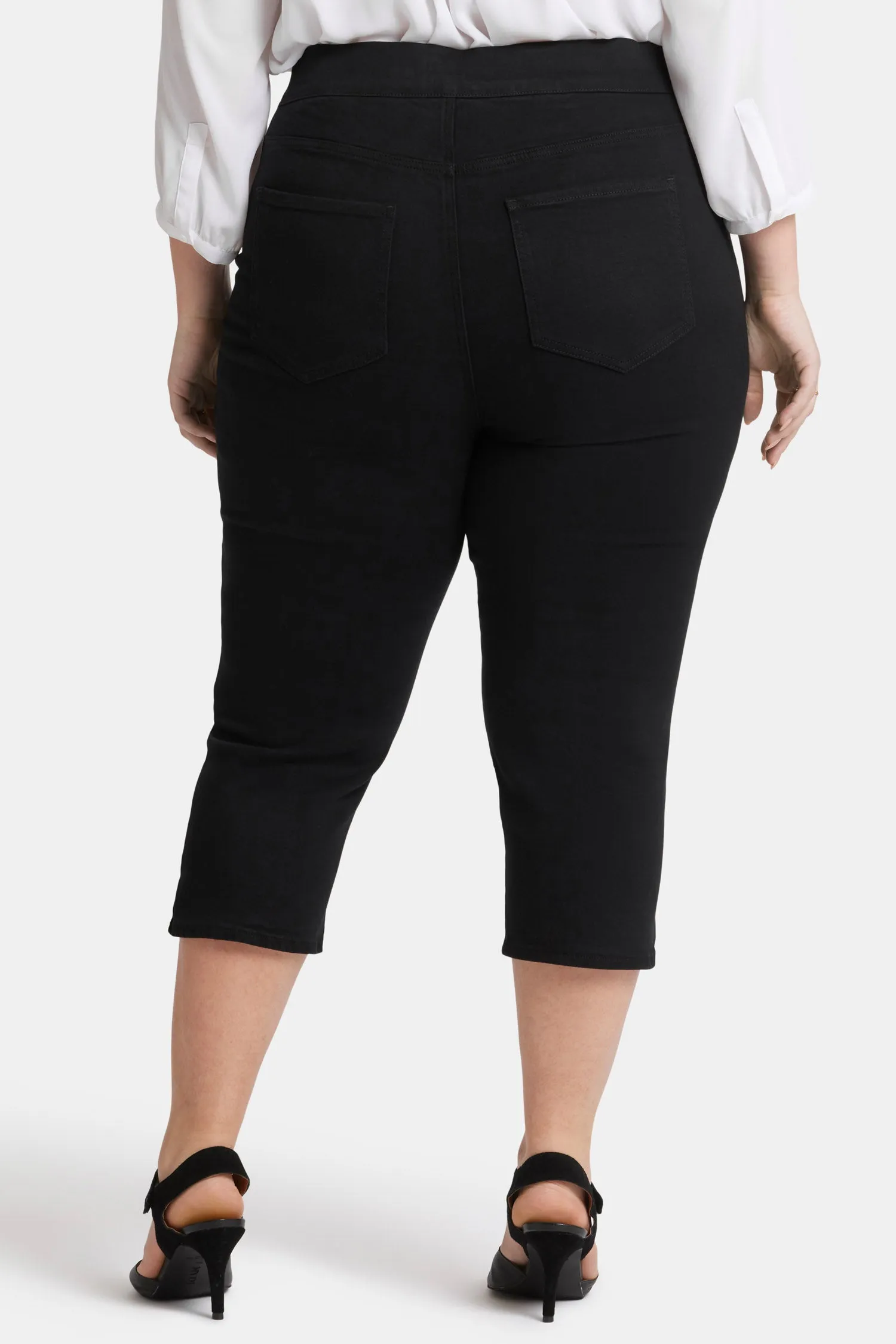 Dakota Crop Pull-On Jeans In Plus Size - Overdye Black sold by NYDJ product image thumbnail 2