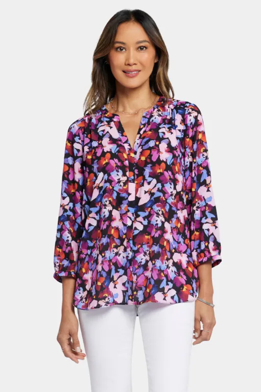 Pintuck Blouse - Hot Springs sold by NYDJ