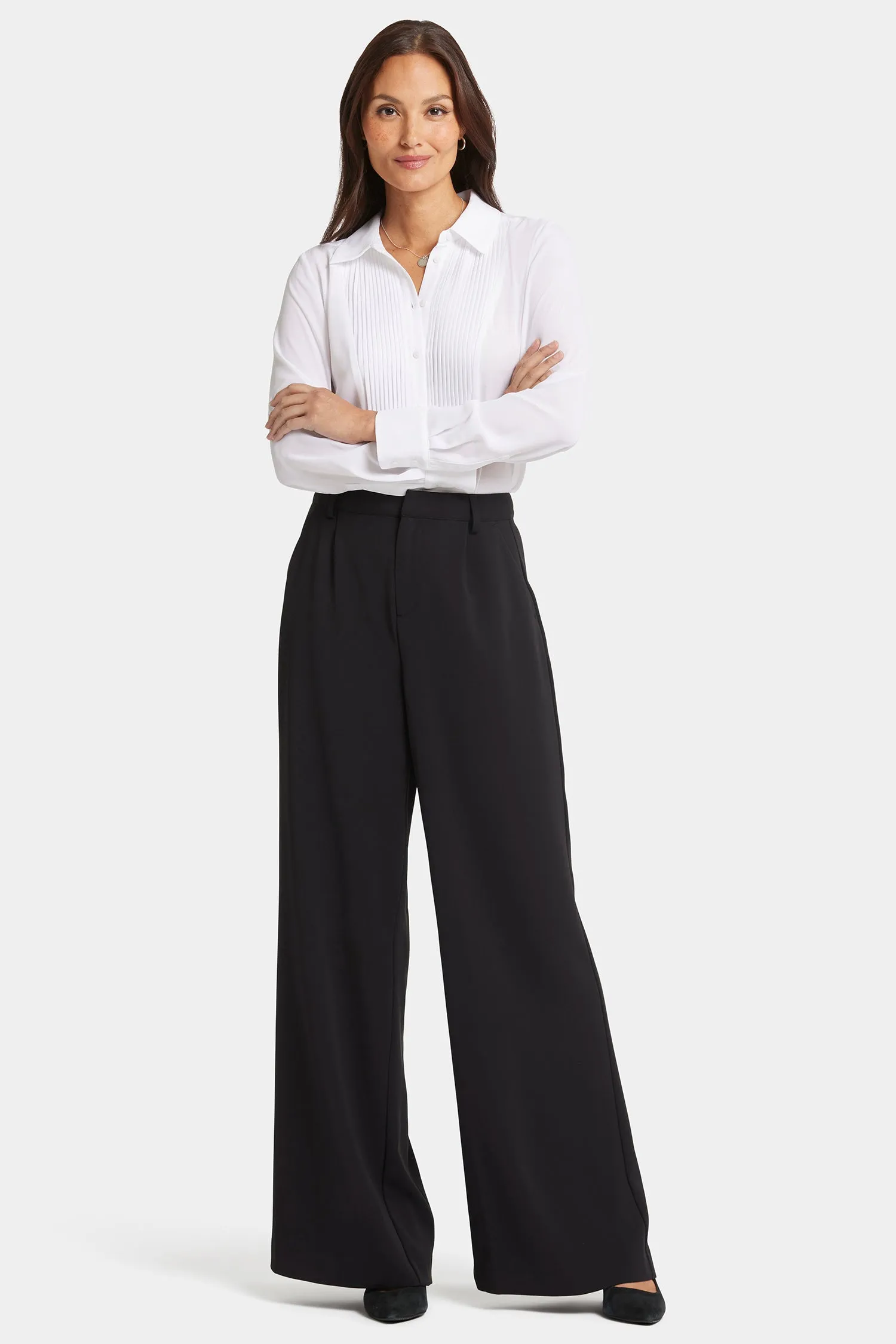Wide Leg Trouser Pants - Black sold by NYDJ