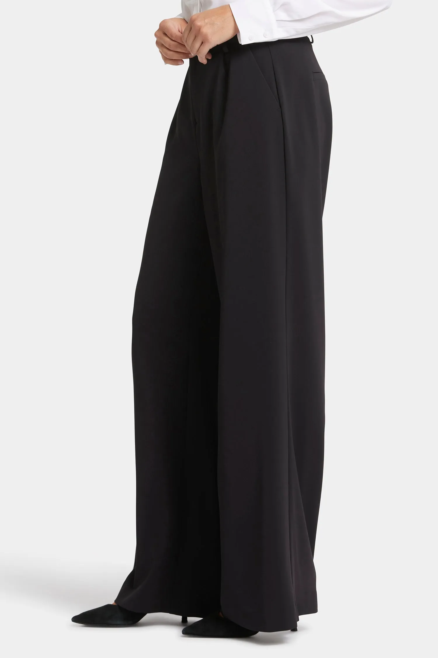 Wide Leg Trouser Pants - Black sold by NYDJ product image thumbnail 3