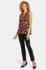 Sleeveless Pintuck Blouse - Tropical Waves sold by NYDJ
