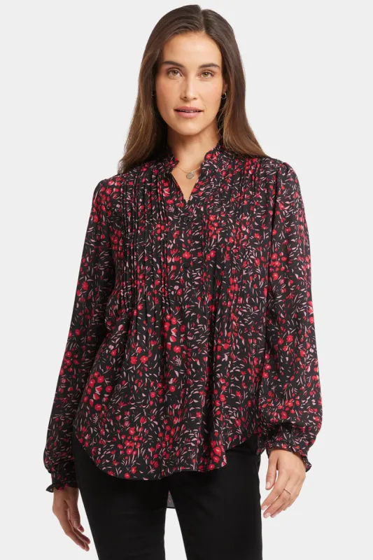 Pleated Front Tunic - Beulah Basin sold by NYDJ