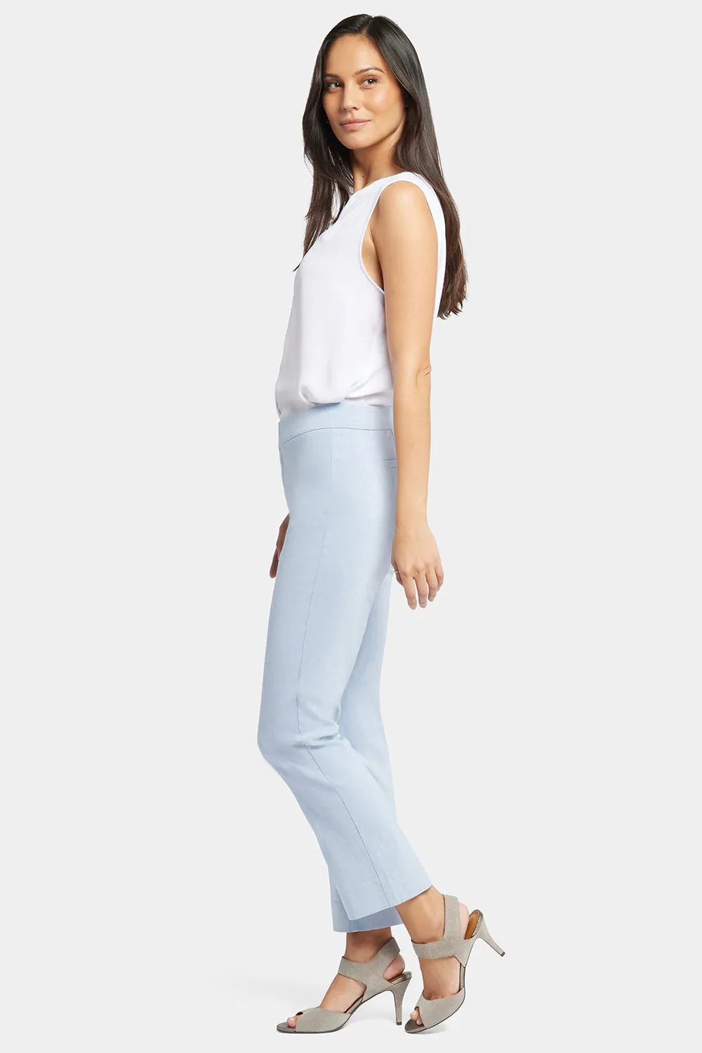 Slim Trouser Ankle Pants - Light Blue Heather sold by NYDJ product image thumbnail 5