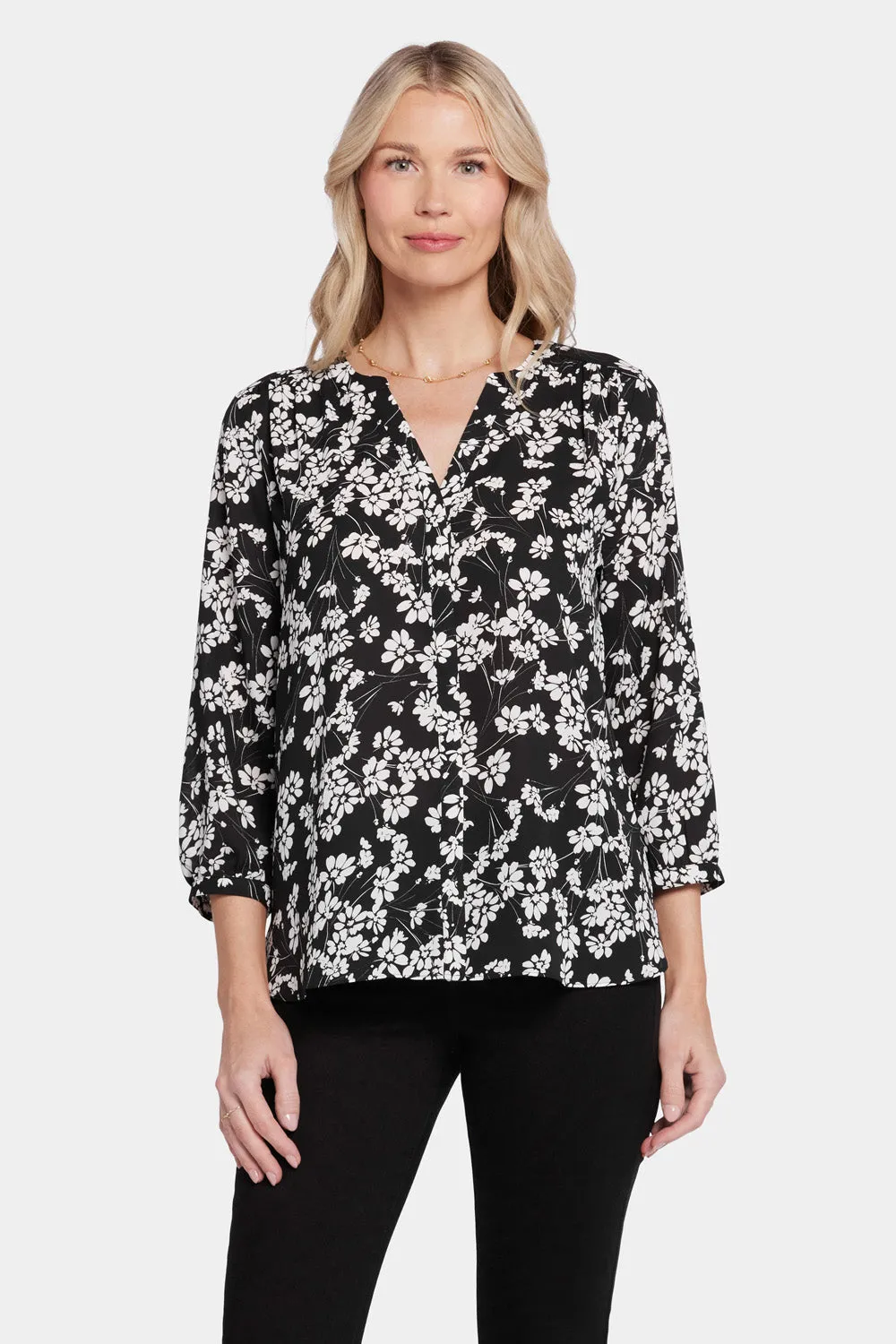 Pintuck Blouse - Stefania sold by NYDJ product image thumbnail 4