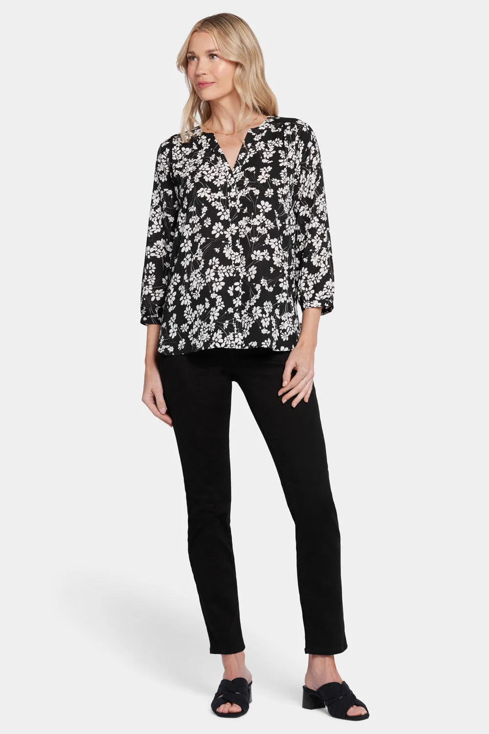 Pintuck Blouse - Stefania sold by NYDJ product image thumbnail 5