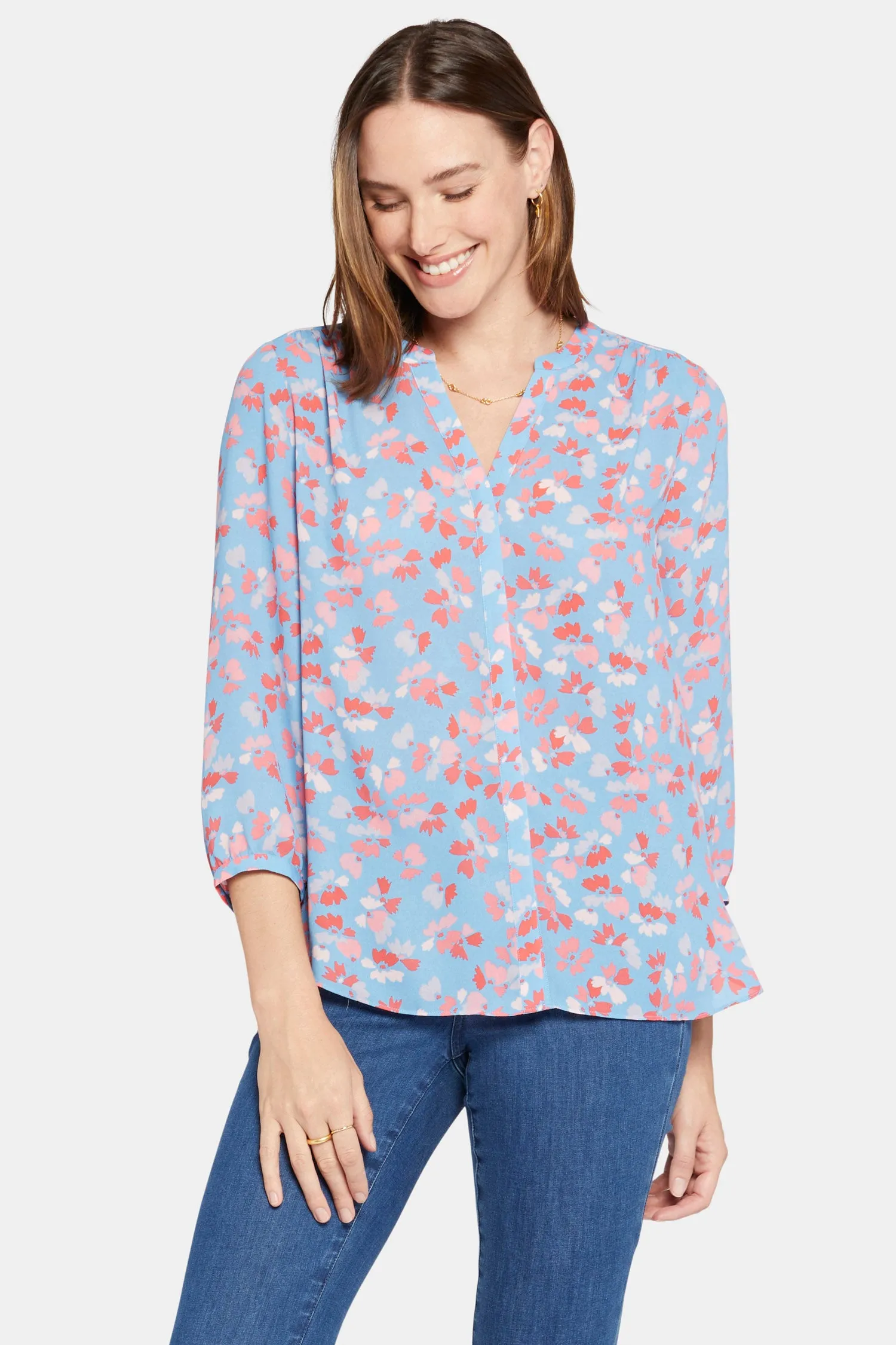 Pintuck Blouse In Petite - Pacific Meadows sold by NYDJ product image thumbnail 4