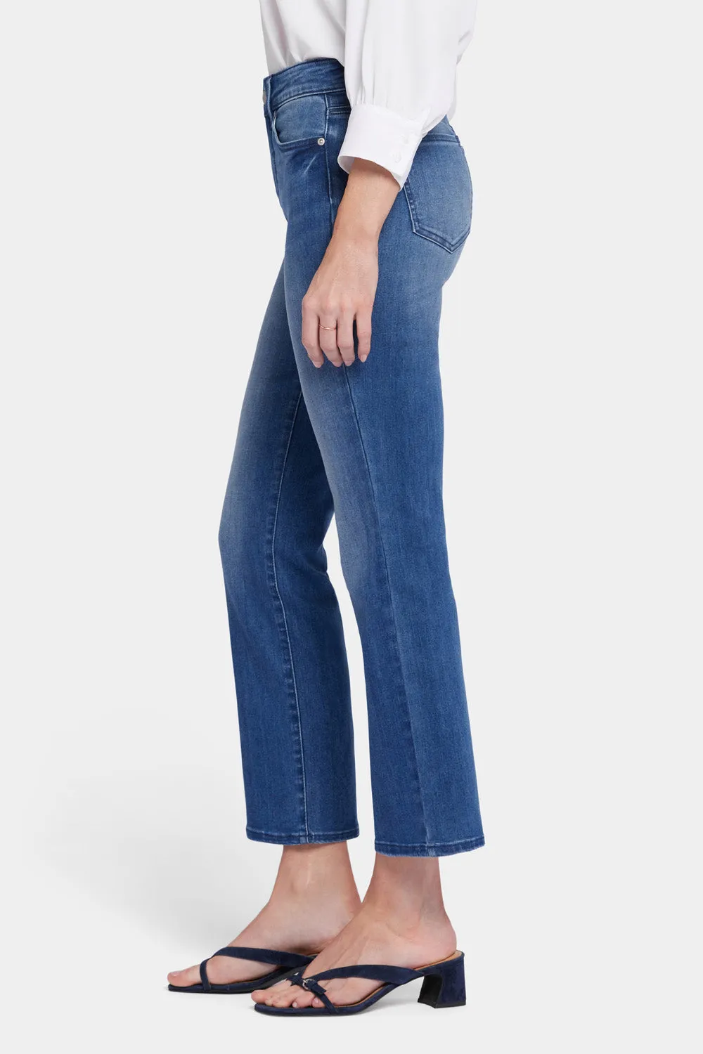 Marilyn Straight Ankle Jeans - Blue Island sold by NYDJ product image thumbnail 3