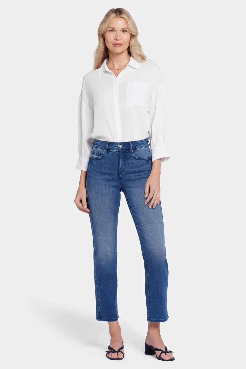 Marilyn Straight Ankle Jeans - Blue Island sold by NYDJ