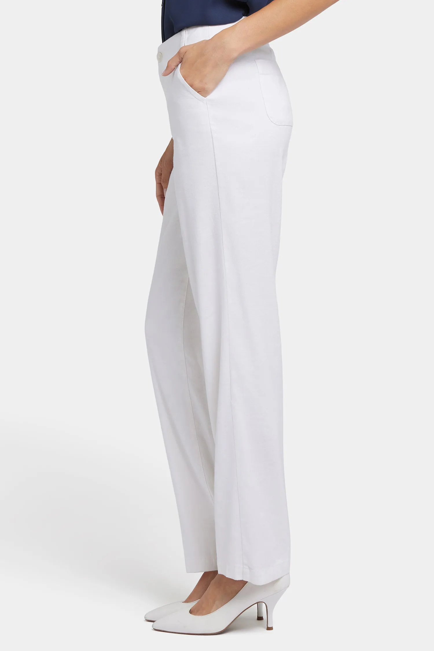 Marilyn Straight Pants - Optic White sold by NYDJ product image thumbnail 3