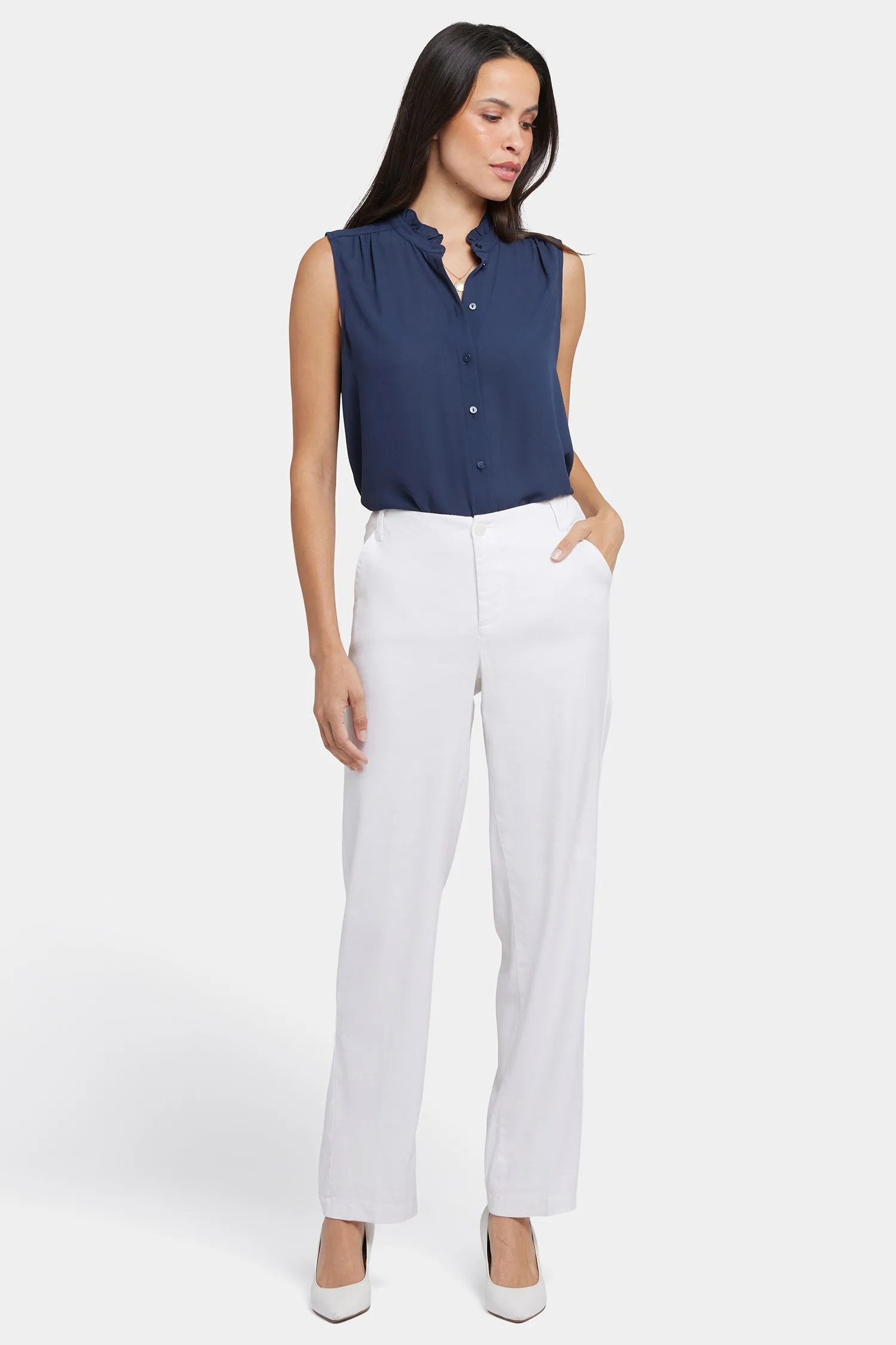 Marilyn Straight Pants - Optic White sold by NYDJ product image thumbnail 4