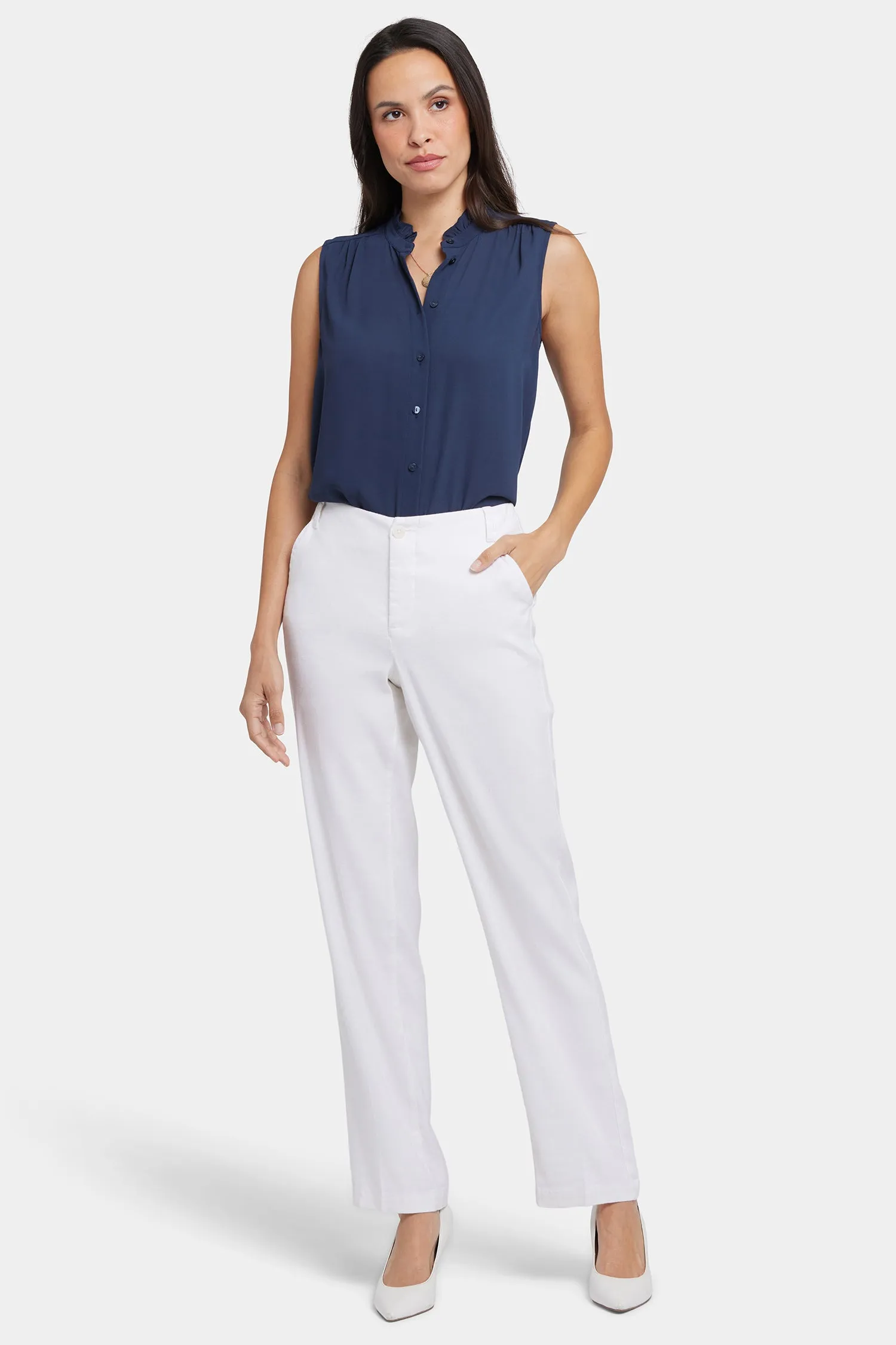 Marilyn Straight Pants - Optic White sold by NYDJ