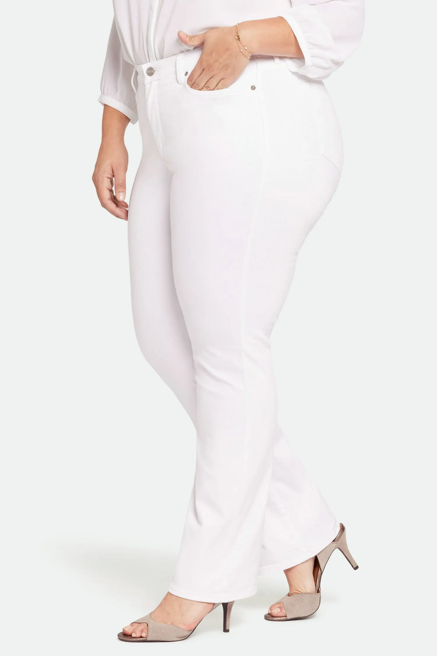 Barbara Bootcut Jeans In Plus Size - Optic White sold by NYDJ product image thumbnail 3